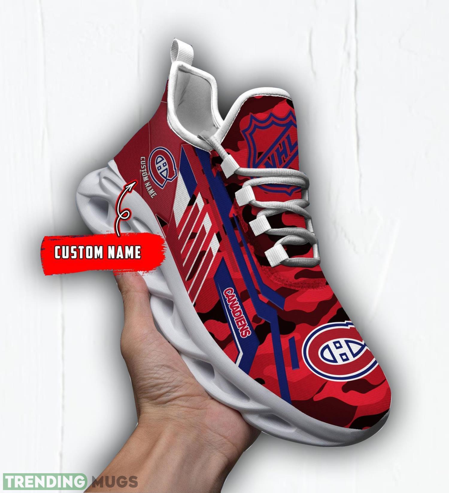 Personalized Name Shoes Montreal Canadiens Camo Pattern Max Soul Shoes Running Sneakers Max Soul Personalized Name Shoes Montreal Canadiens Camo Pattern Max Soul Shoes Running Sneakers Max Soul