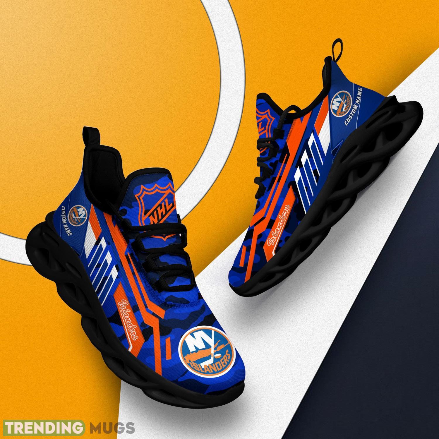 Personalized Name Shoes New York Islanders Camo Pattern Max Soul Shoes Running Sneakers Max Soul Personalized Name Shoes New York Islanders Camo Pattern Max Soul Shoes Running Sneakers Max Soul