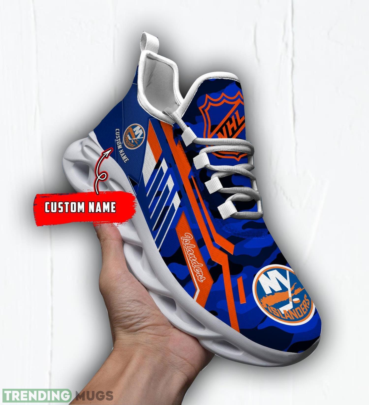 Personalized Name Shoes New York Islanders Camo Pattern Max Soul Shoes Running Sneakers Max Soul Personalized Name Shoes New York Islanders Camo Pattern Max Soul Shoes Running Sneakers Max Soul