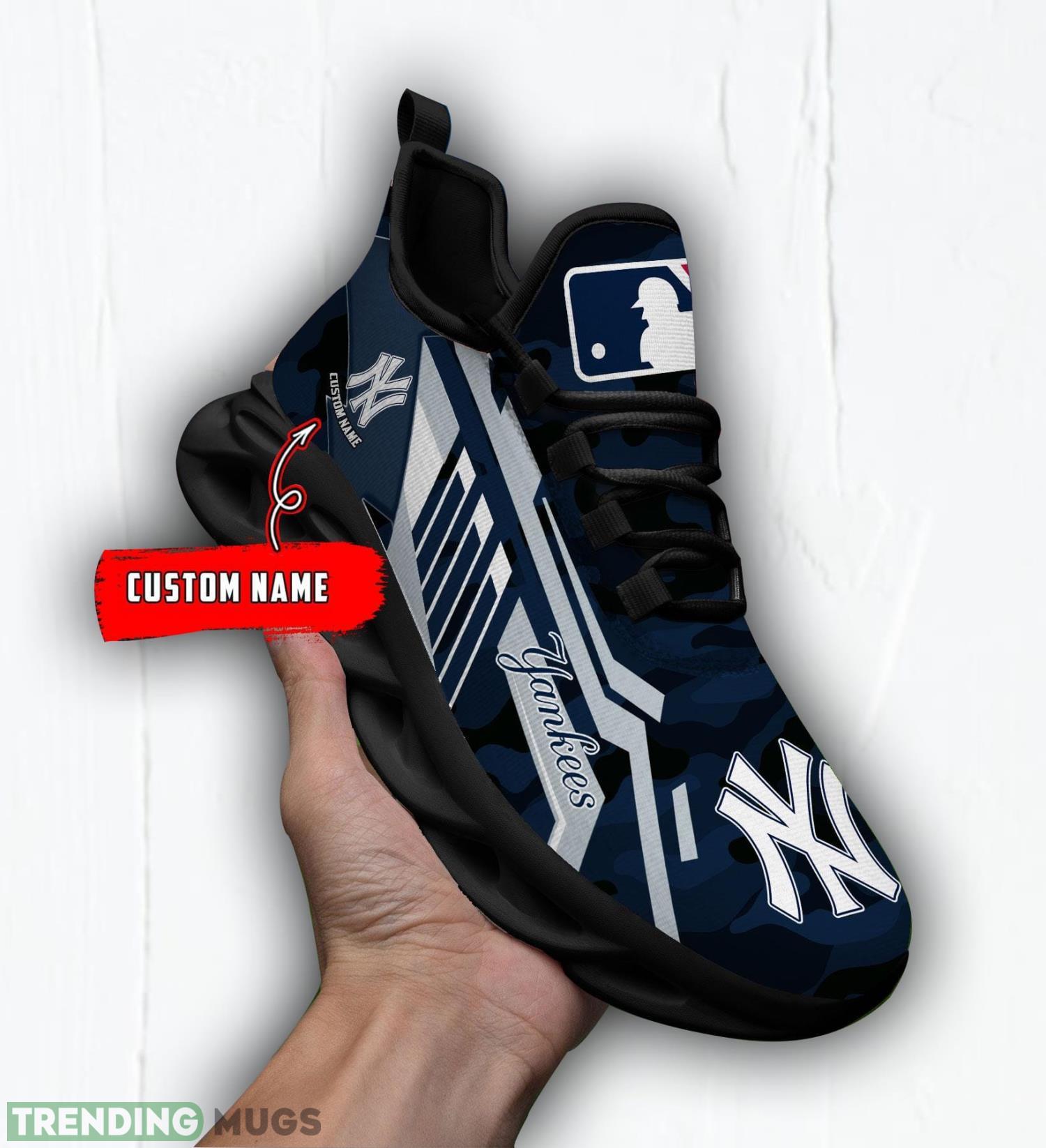 Personalized Name Shoes New York Yankees Camo Style Max Soul Shoes Running Sneakers Father's Day Gift Max Soul Personalized Name Shoes New York Yankees Camo Style Max Soul Shoes Running Sneakers Father's Day Gift Max Soul