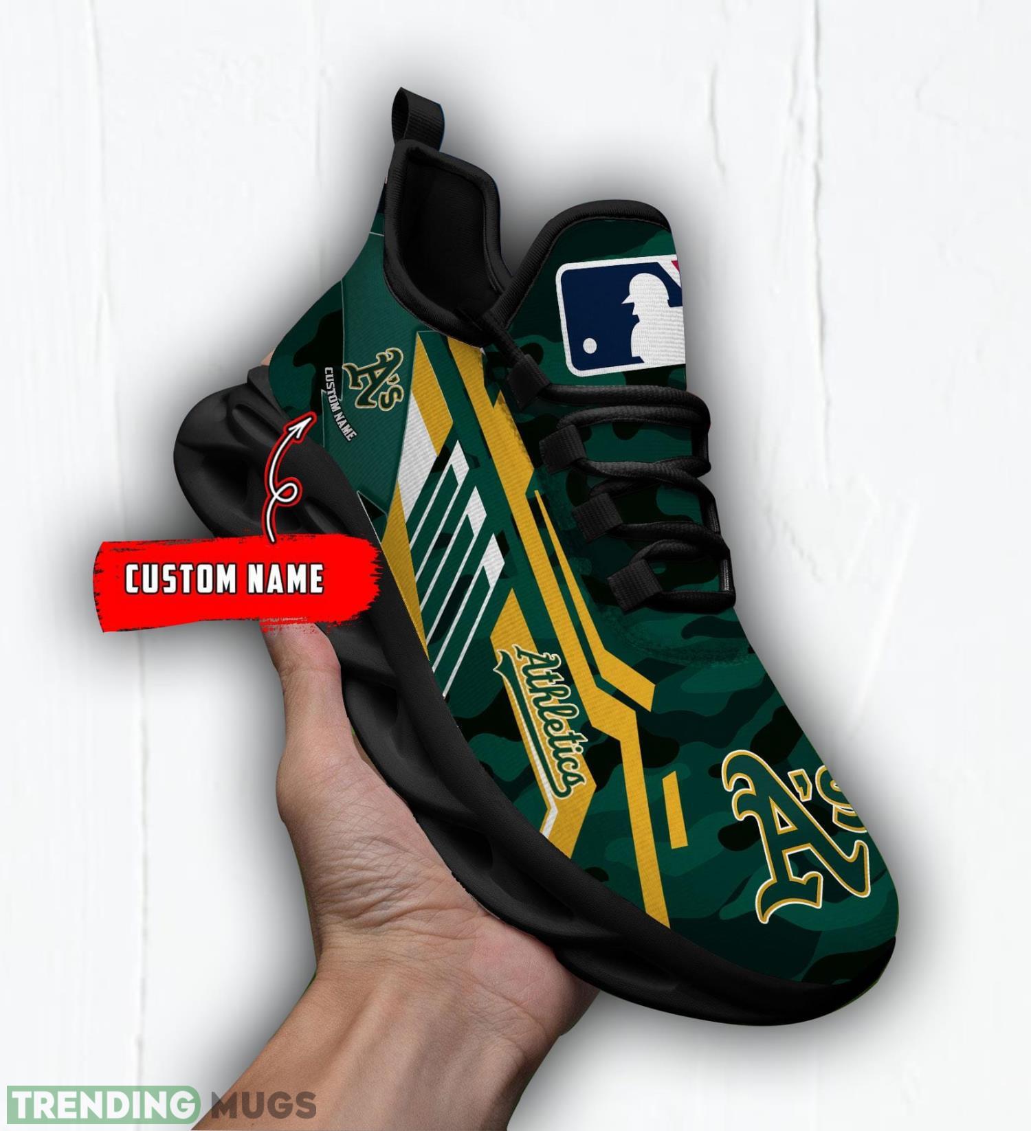 Personalized Name Shoes Oakland Athletics Camo Style Max Soul Shoes Running Sneakers Father's Day Gift Max Soul Personalized Name Shoes Oakland Athletics Camo Style Max Soul Shoes Running Sneakers Father's Day Gift Max Soul