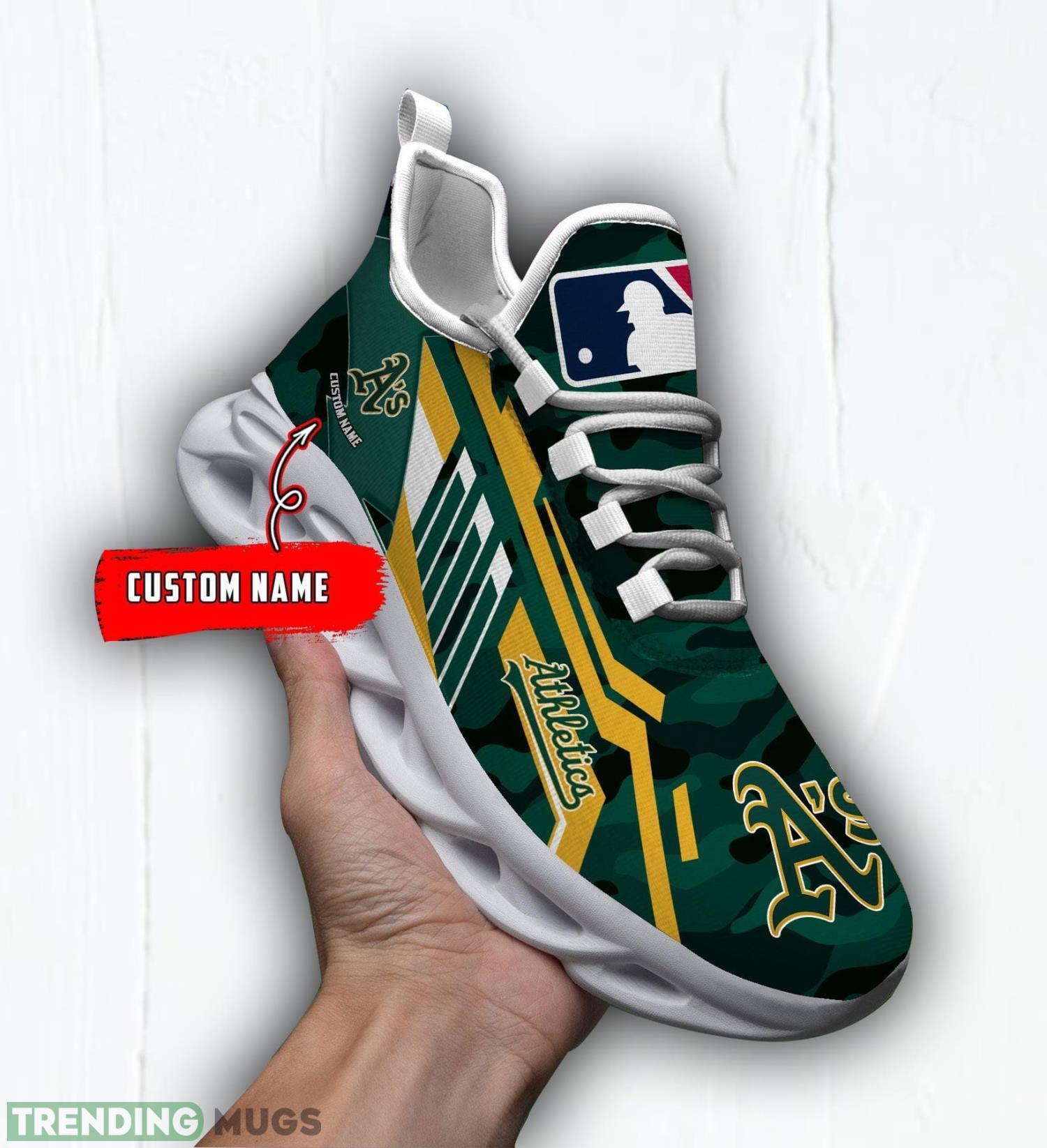 Personalized Name Shoes Oakland Athletics Camo Style Max Soul Shoes Running Sneakers Father's Day Gift Max Soul Personalized Name Shoes Oakland Athletics Camo Style Max Soul Shoes Running Sneakers Father's Day Gift Max Soul