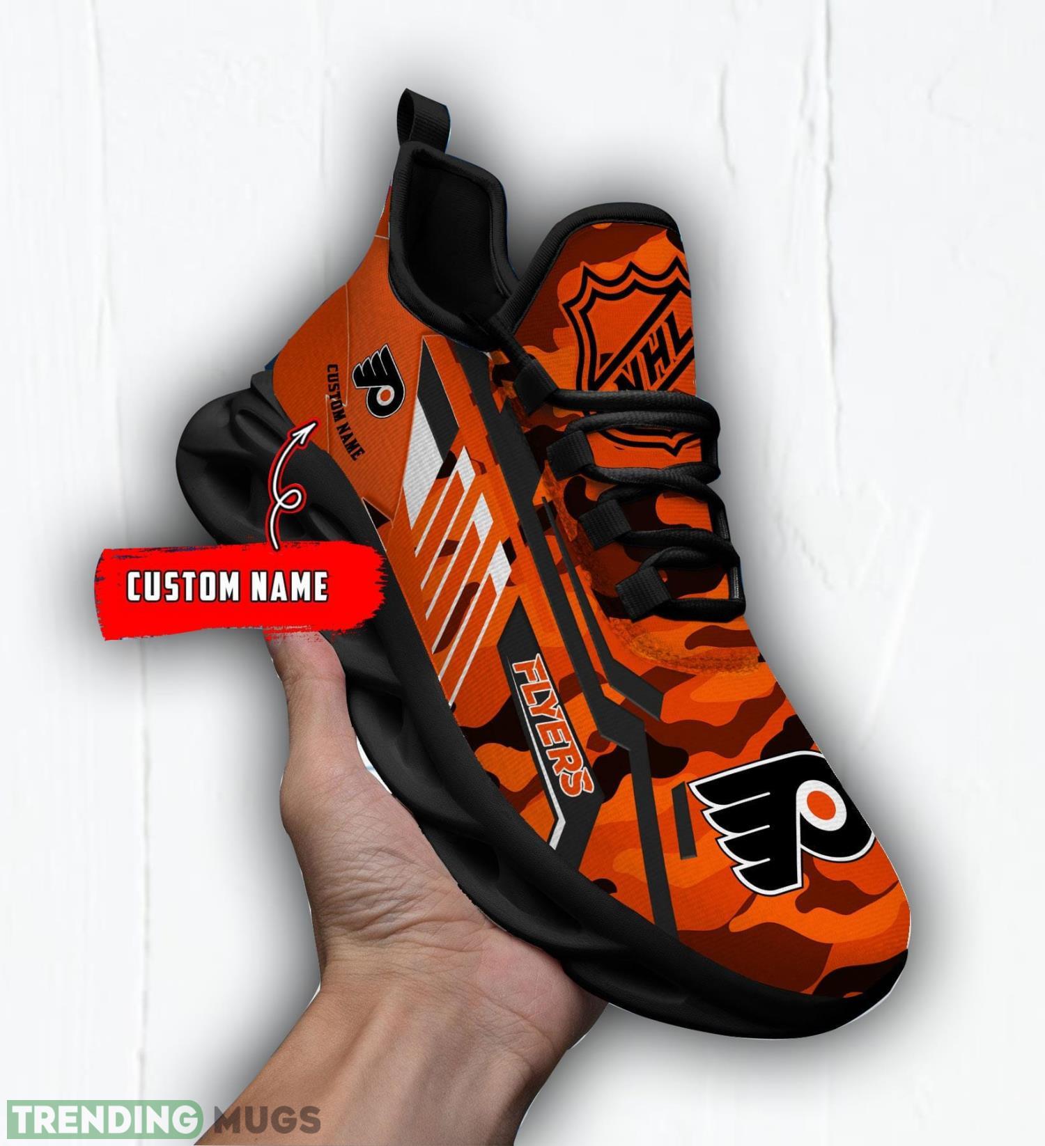 Personalized Name Shoes Philadelphia Flyers Camo Pattern Max Soul Shoes Running Sneakers Max Soul Personalized Name Shoes Philadelphia Flyers Camo Pattern Max Soul Shoes Running Sneakers Max Soul