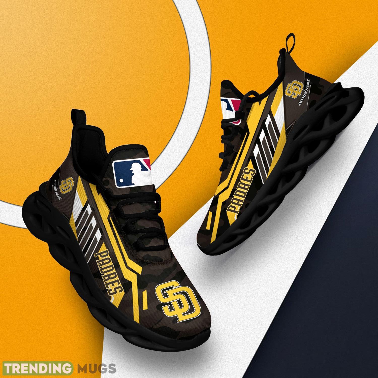 Personalized Name Shoes San Diego Padres Camo Style Max Soul Shoes Running Sneakers Father's Day Gift Max Soul Personalized Name Shoes San Diego Padres Camo Style Max Soul Shoes Running Sneakers Father's Day Gift Max Soul