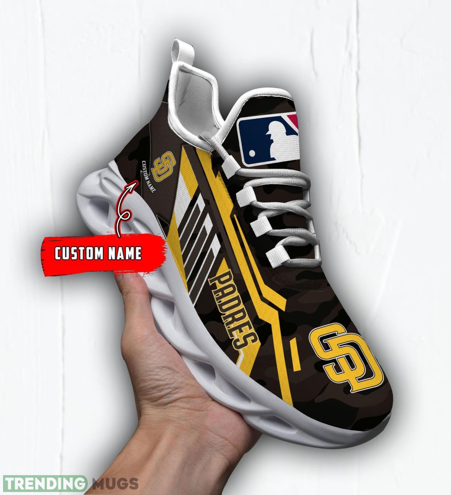 Personalized Name Shoes San Diego Padres Camo Style Max Soul Shoes Running Sneakers Father's Day Gift Product Photo 1 Personalized Name Shoes San Diego Padres Camo Style Max Soul Shoes Running Sneakers Father's Day Gift Product Photo 1