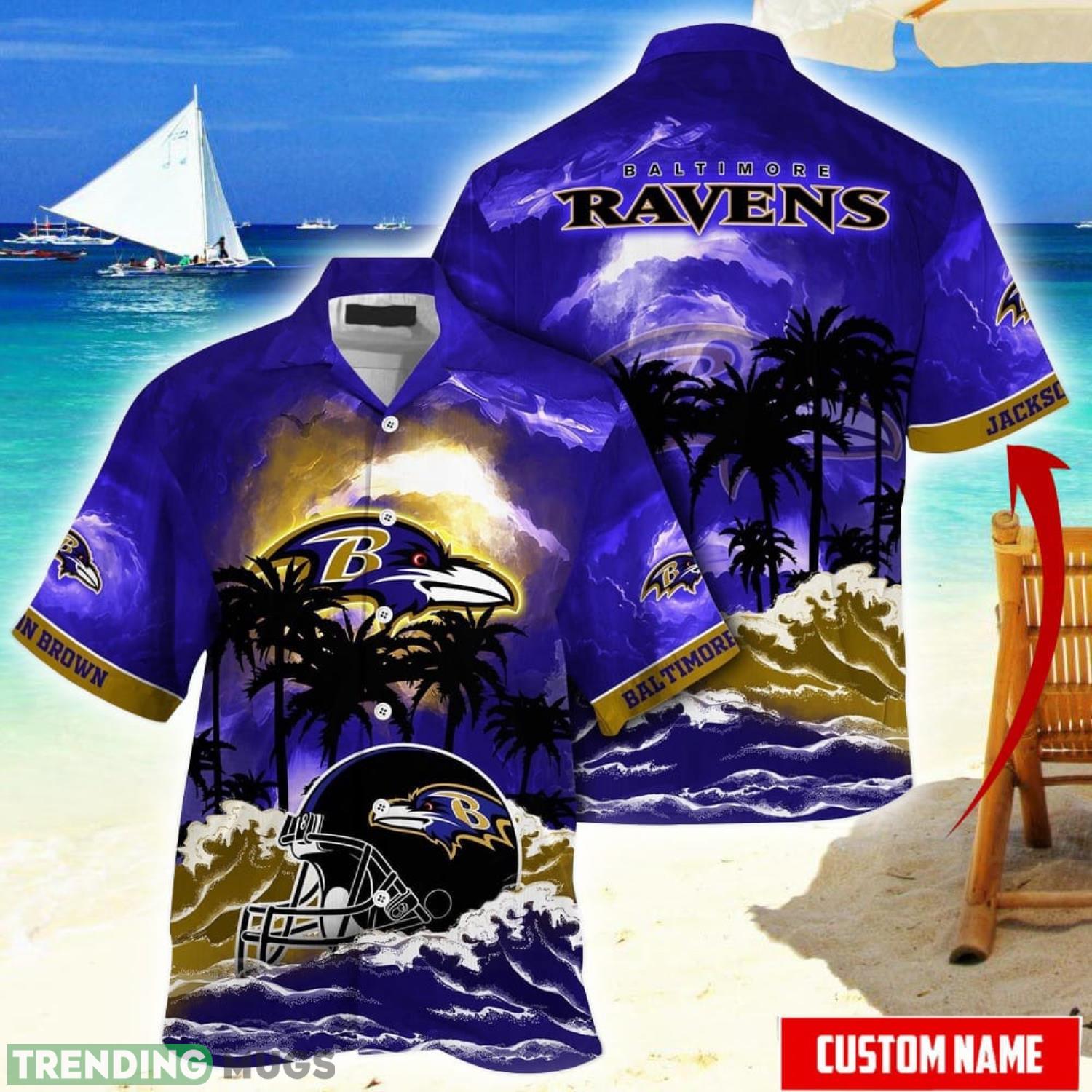 Personalized NameNFL Baltimore Ravens Best Hawaiian Shirt Big Fans Aloha Shirt Summer Gift Product Photo 1 Personalized NameNFL Baltimore Ravens Best Hawaiian Shirt Big Fans Aloha Shirt Summer Gift Product Photo 1