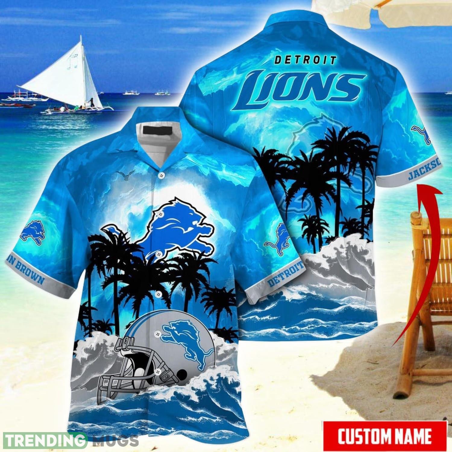 Personalized NameNFL Detroit Lions Best Hawaiian Shirt Big Fans Aloha Shirt Summer Gift Product Photo 1 Personalized NameNFL Detroit Lions Best Hawaiian Shirt Big Fans Aloha Shirt Summer Gift Product Photo 1