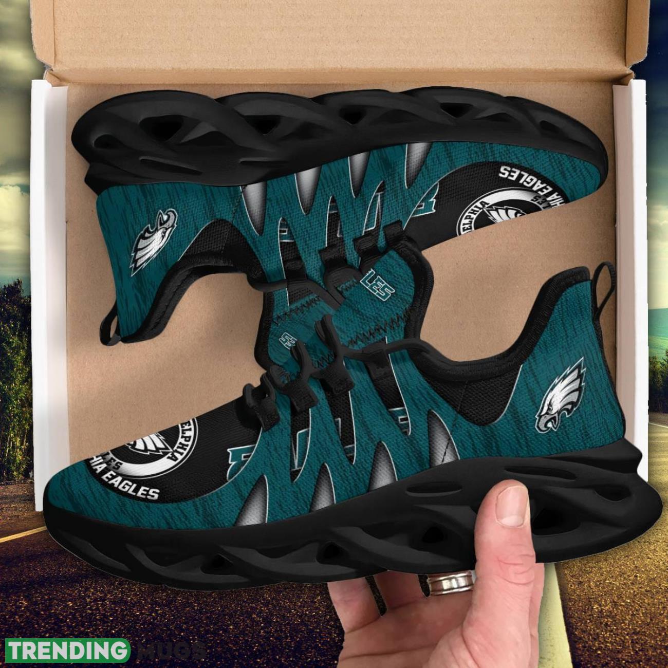 Philadelphia Eagles 3D Print Max Soul Sneakers Running Shoes for Sport Fans Max Soul Philadelphia Eagles 3D Print Max Soul Sneakers Running Shoes for Sport Fans Max Soul