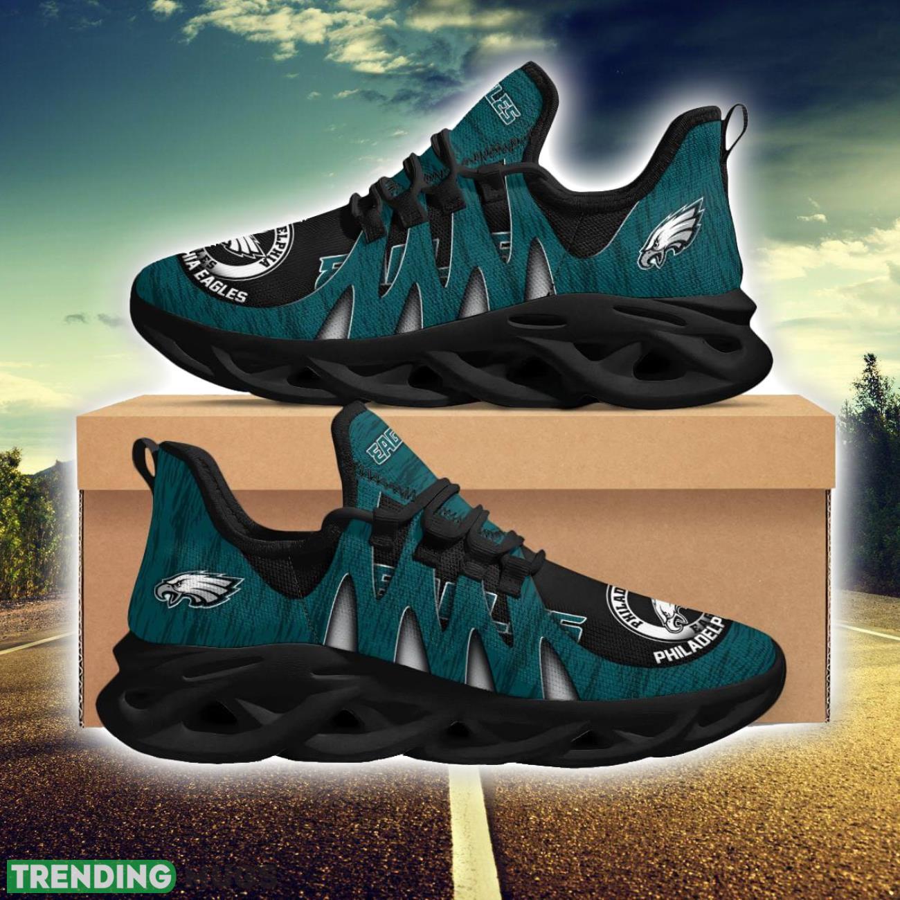 Philadelphia Eagles 3D Print Max Soul Sneakers Running Shoes for Sport Fans Product Photo 1 Philadelphia Eagles 3D Print Max Soul Sneakers Running Shoes for Sport Fans Product Photo 1