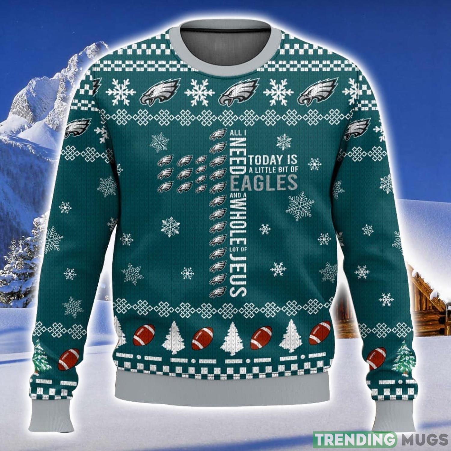 Philadelphia Eagles Cross 3D Christmas Sweater Ugly Christmas Sweater Christmas Gift Ideas Product Photo 1 Philadelphia Eagles Cross 3D Christmas Sweater Ugly Christmas Sweater Christmas Gift Ideas Product Photo 1