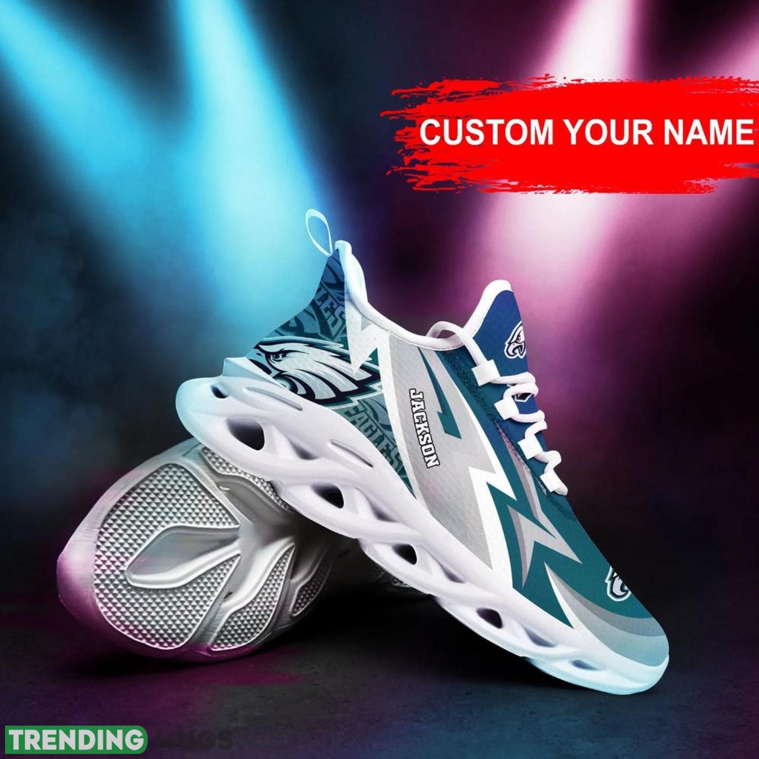 Philadelphia Eagles NFL Max Soul Shoes Custom Name Sneakers Hot Trending Personalized Gifts For NFL Fans Max Soul Philadelphia Eagles NFL Max Soul Shoes Custom Name Sneakers Hot Trending Personalized Gifts For NFL Fans Max Soul