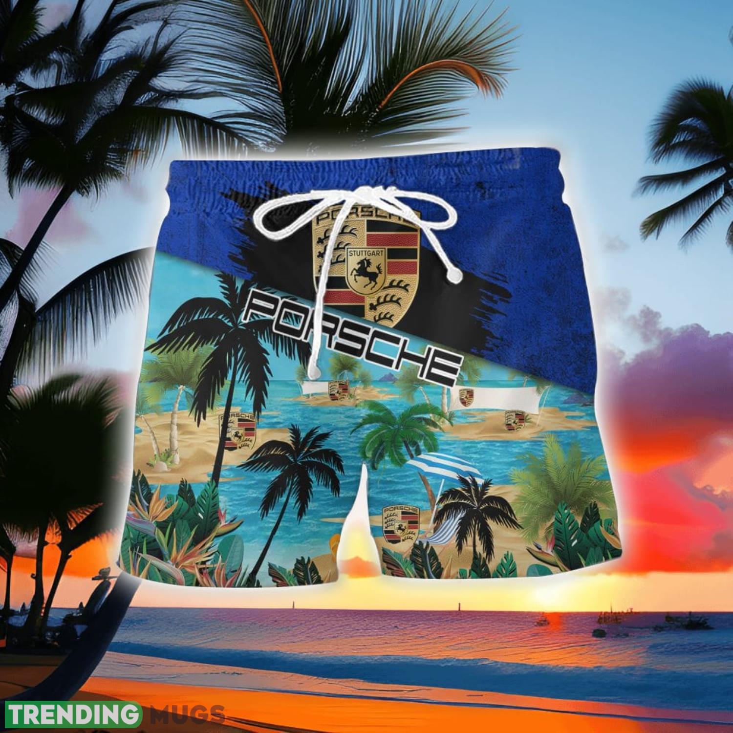Porsche Beach Coconut Pattern Aloha Hawaiian Shirt And Shorts Hawaiian & Short Porsche Beach Coconut Pattern Aloha Hawaiian Shirt And Shorts Hawaiian & Short