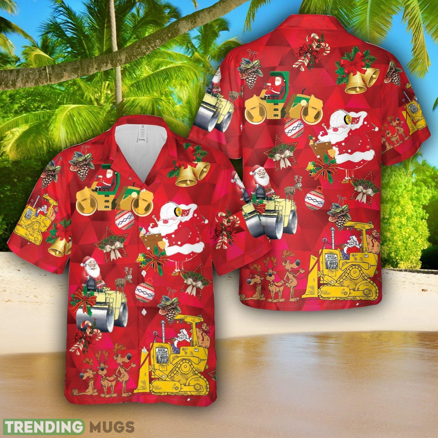 Road Construction Santa Christmas 3D Hawaiian Shirt Beach Lover Gift Product Photo 1 Road Construction Santa Christmas 3D Hawaiian Shirt Beach Lover Gift Product Photo 1