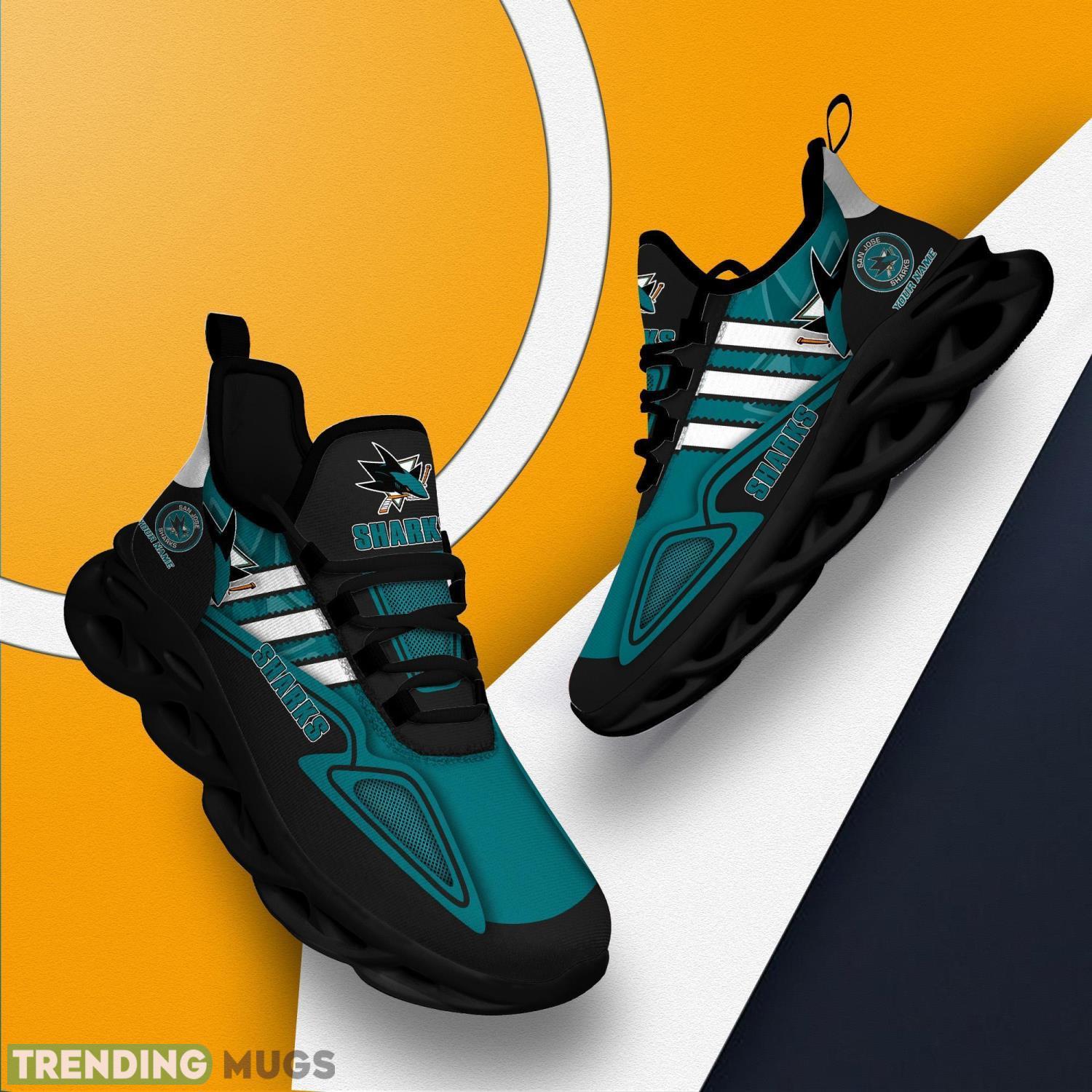 San Jose Sharks Clunky Max Soul Shoes Sneakers Men And Women Running Shoes Max Soul San Jose Sharks Clunky Max Soul Shoes Sneakers Men And Women Running Shoes Max Soul