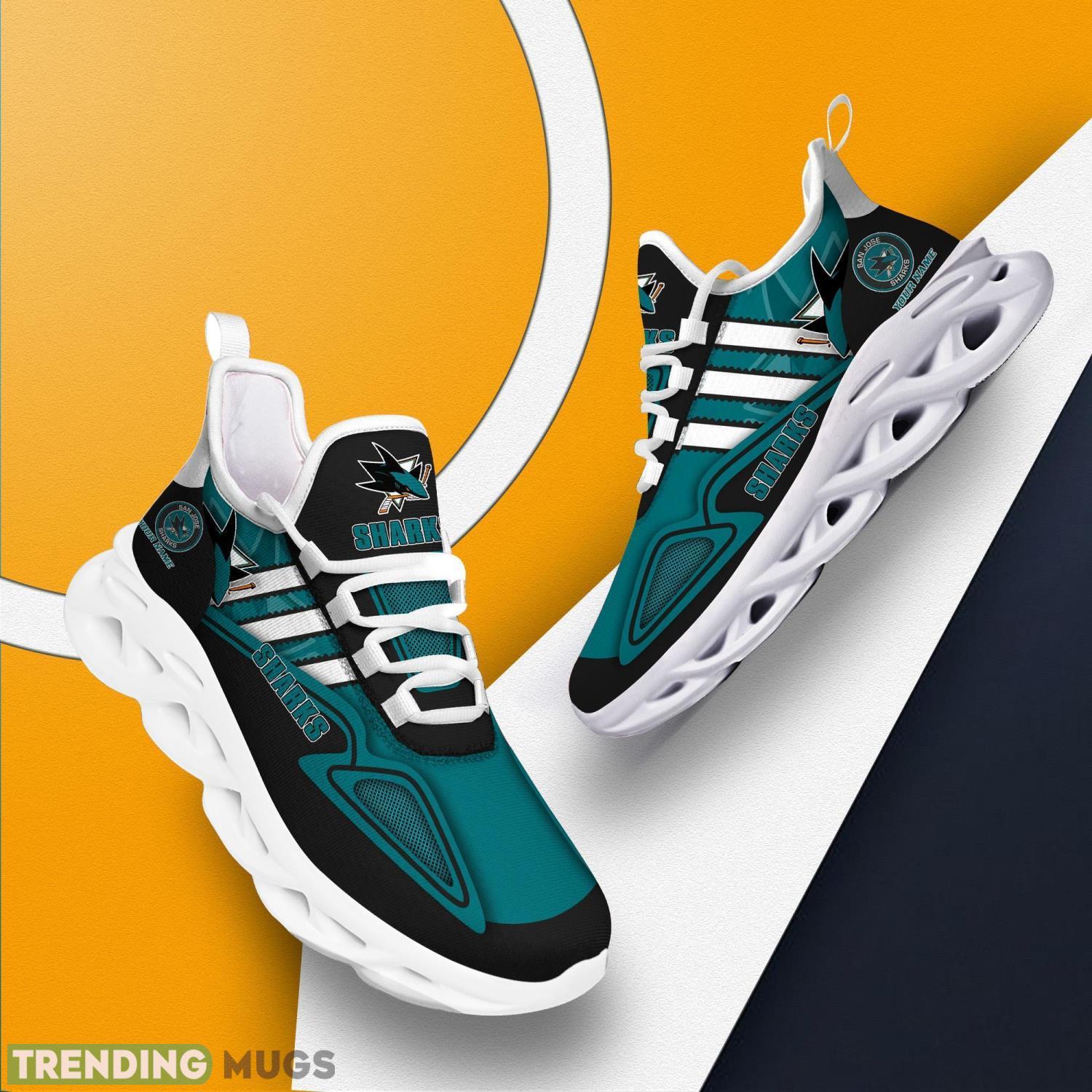 San Jose Sharks Clunky Max Soul Shoes Sneakers Men And Women Running Shoes Max Soul San Jose Sharks Clunky Max Soul Shoes Sneakers Men And Women Running Shoes Max Soul