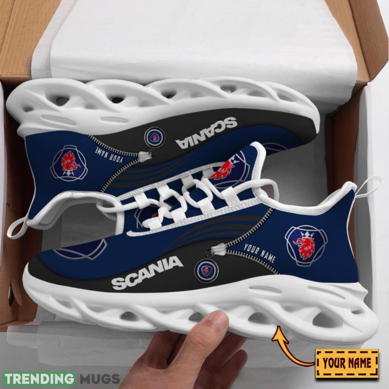 Scania Custom Name Max Soul Sneakers Running Lover Gift Men And Women Shoes Black Navy Max Soul Scania Custom Name Max Soul Sneakers Running Lover Gift Men And Women Shoes Black Navy Max Soul