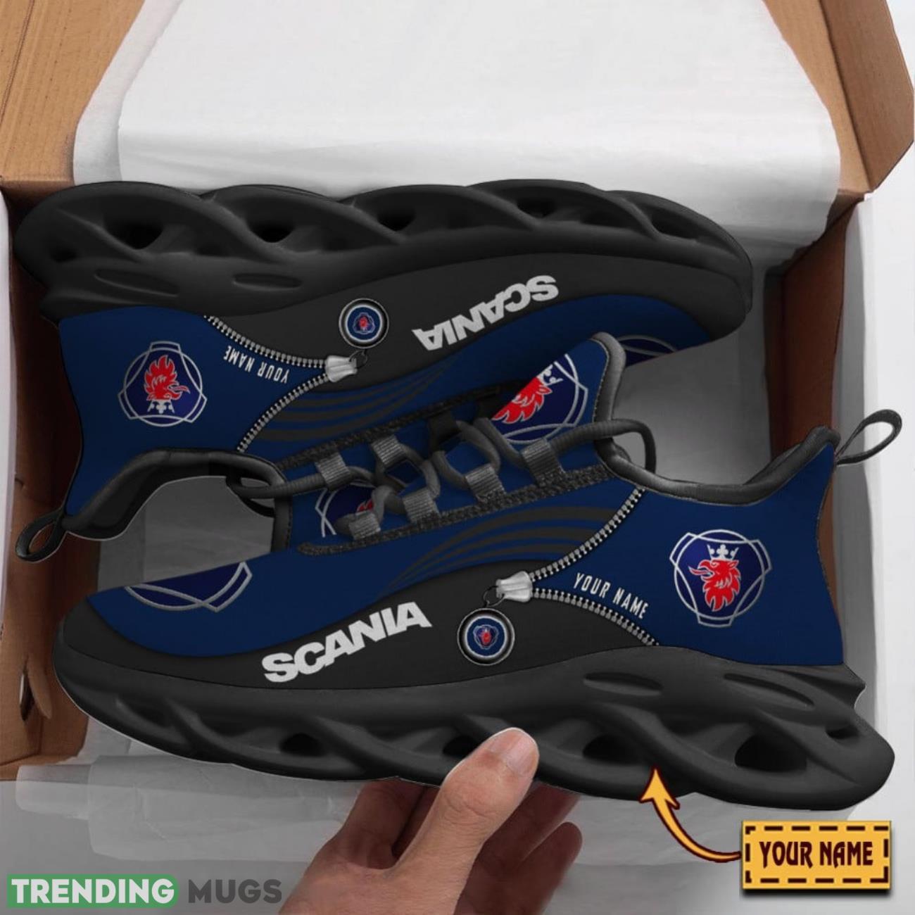 Scania Custom Name Max Soul Sneakers Running Lover Gift Men And Women Shoes Black Navy Product Photo 1 Scania Custom Name Max Soul Sneakers Running Lover Gift Men And Women Shoes Black Navy Product Photo 1
