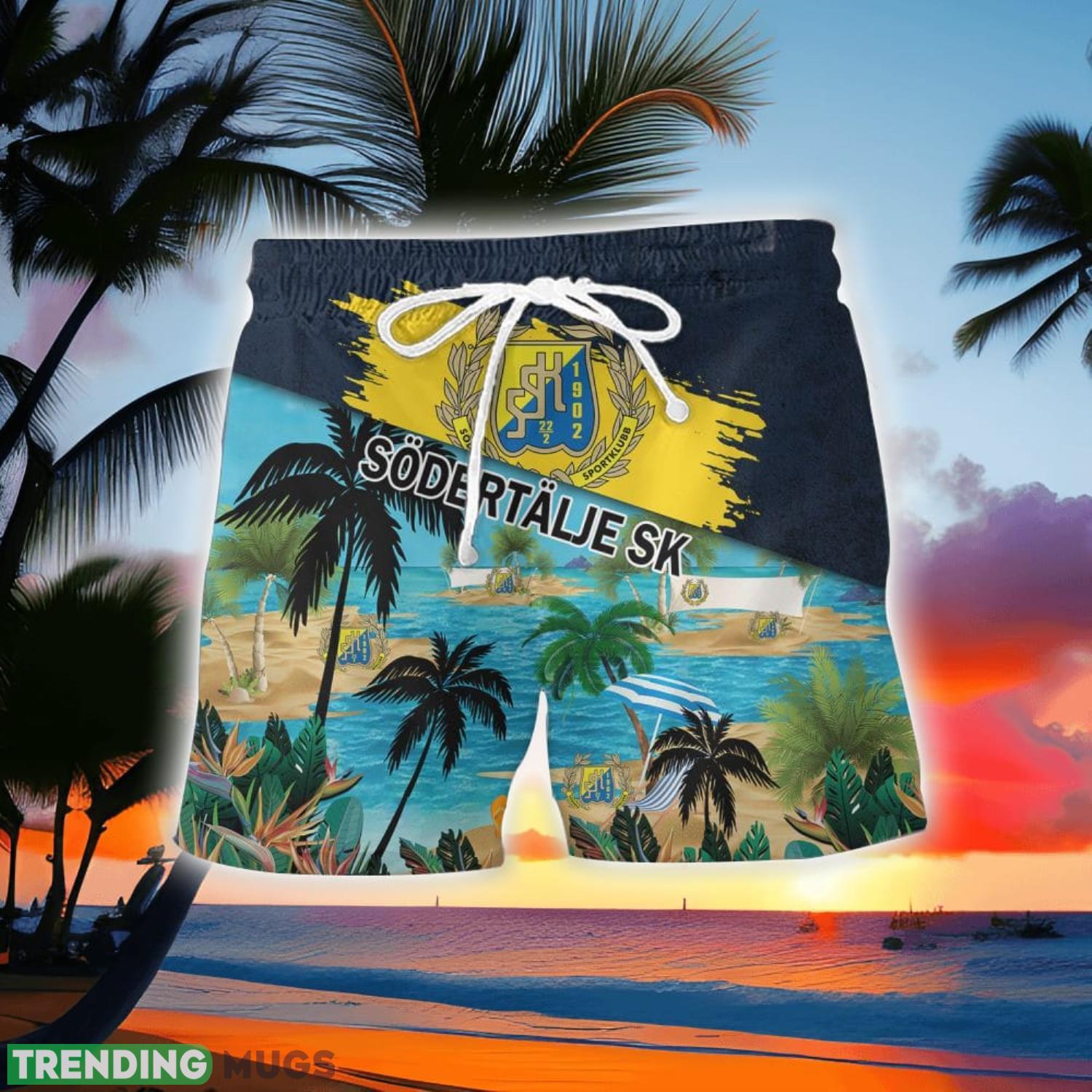 Södertälje SK Beach Coconut Pattern Aloha Hawaiian Shirt And Shorts Hawaiian & Short Södertälje SK Beach Coconut Pattern Aloha Hawaiian Shirt And Shorts Hawaiian & Short