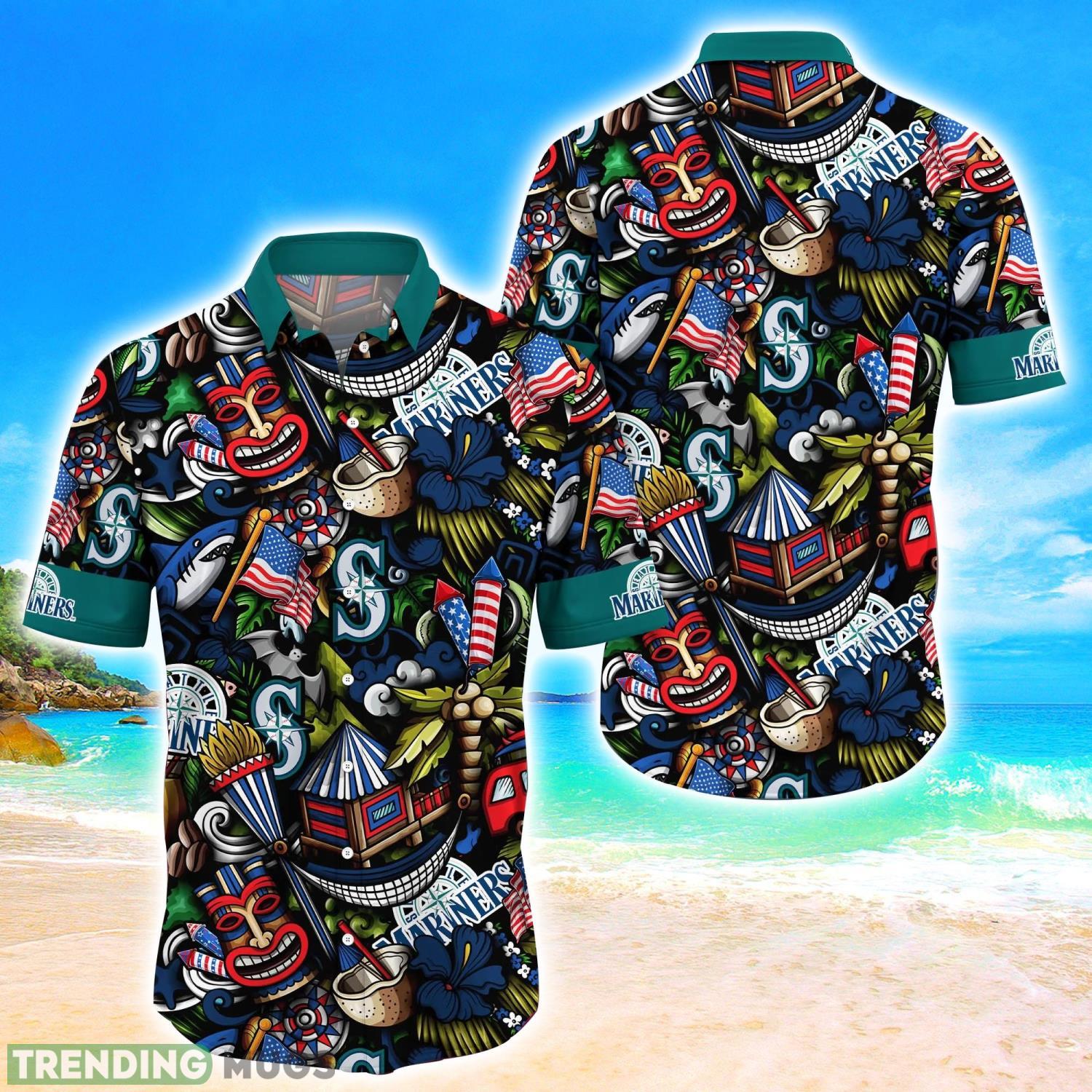 Seattle Mariners MLB Flower Hawaii Shirt Aloha Funny Pattern Summer Shirts Product Photo 1 Seattle Mariners MLB Flower Hawaii Shirt Aloha Funny Pattern Summer Shirts Product Photo 1