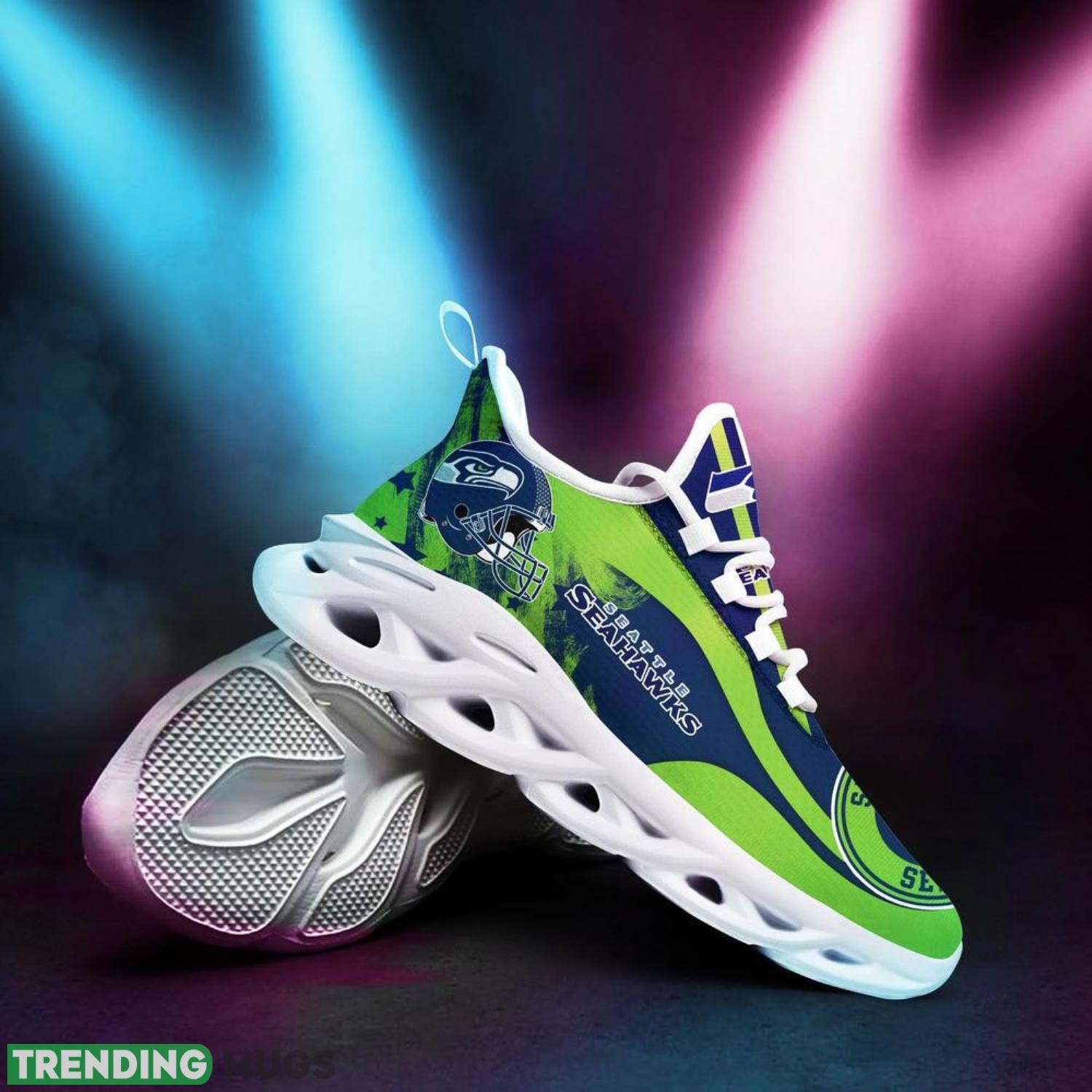 Seattle Seahawks NFL Max Soul Shoes Custom Name Running Shoes Hot Trending Gift NFL Fans Max Soul Seattle Seahawks NFL Max Soul Shoes Custom Name Running Shoes Hot Trending Gift NFL Fans Max Soul