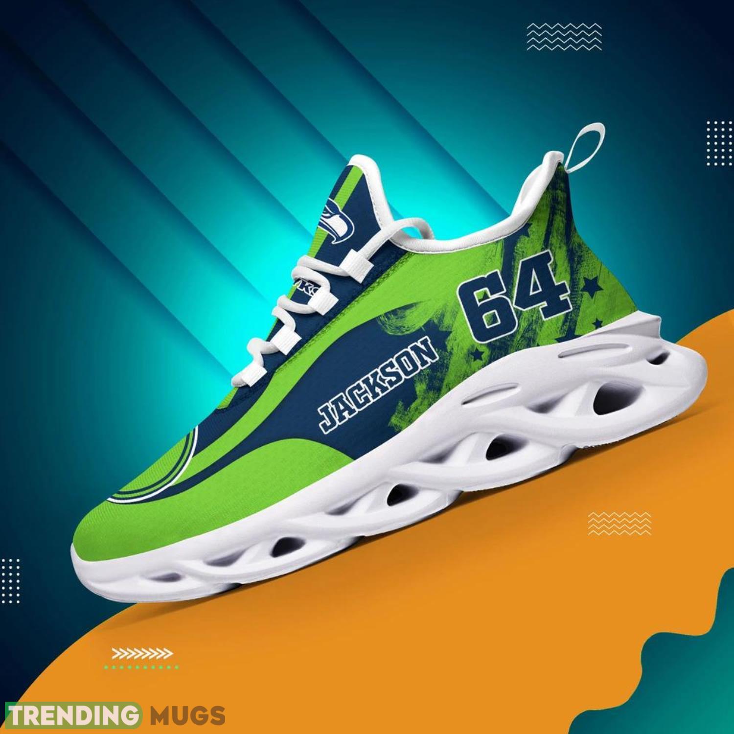 Seattle Seahawks NFL Max Soul Shoes Custom Name Running Shoes Hot Trending Gift NFL Fans Max Soul Seattle Seahawks NFL Max Soul Shoes Custom Name Running Shoes Hot Trending Gift NFL Fans Max Soul