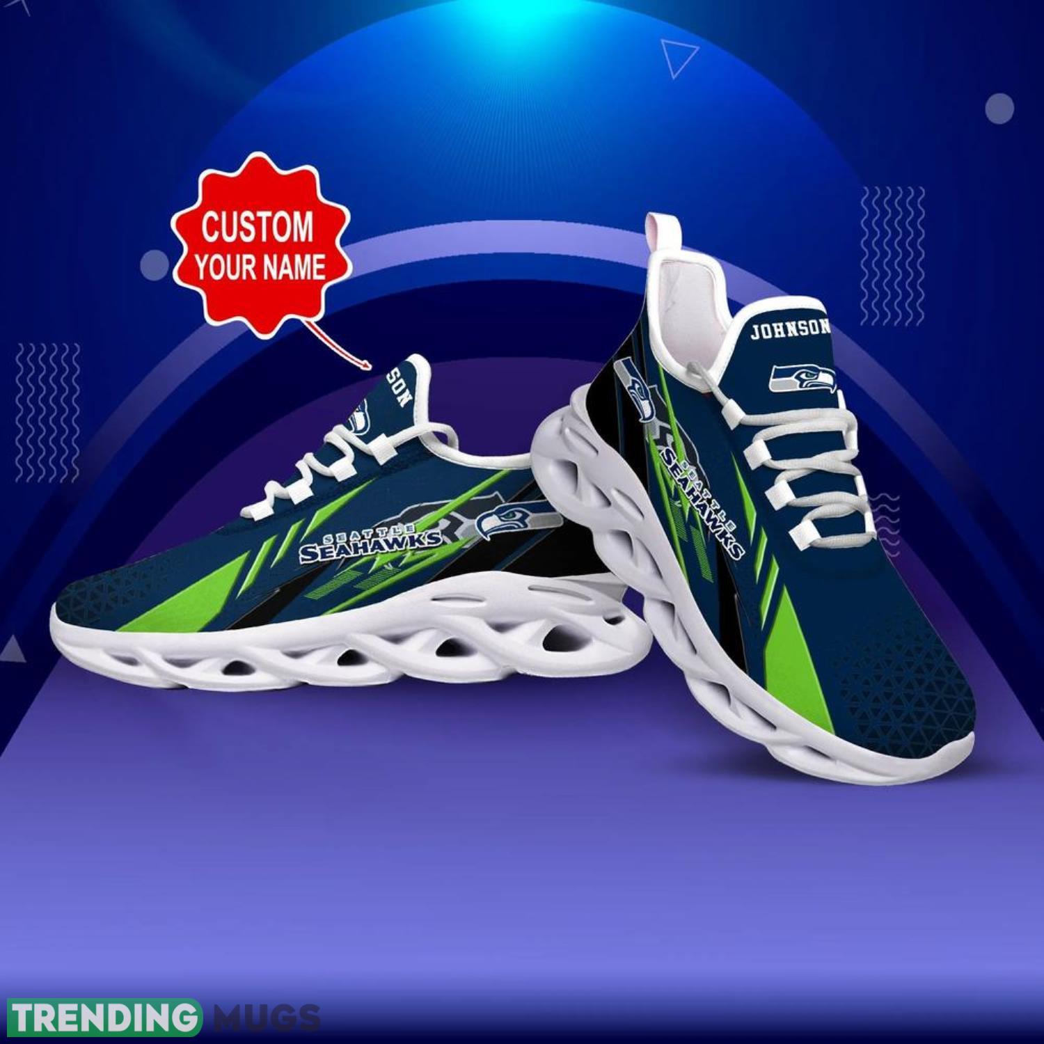 Seattle Seahawks NFL Max Soul Shoes Custom Name – Sneakers Hot Trending Gift NFL Fans Max Soul Seattle Seahawks NFL Max Soul Shoes Custom Name – Sneakers Hot Trending Gift NFL Fans Max Soul