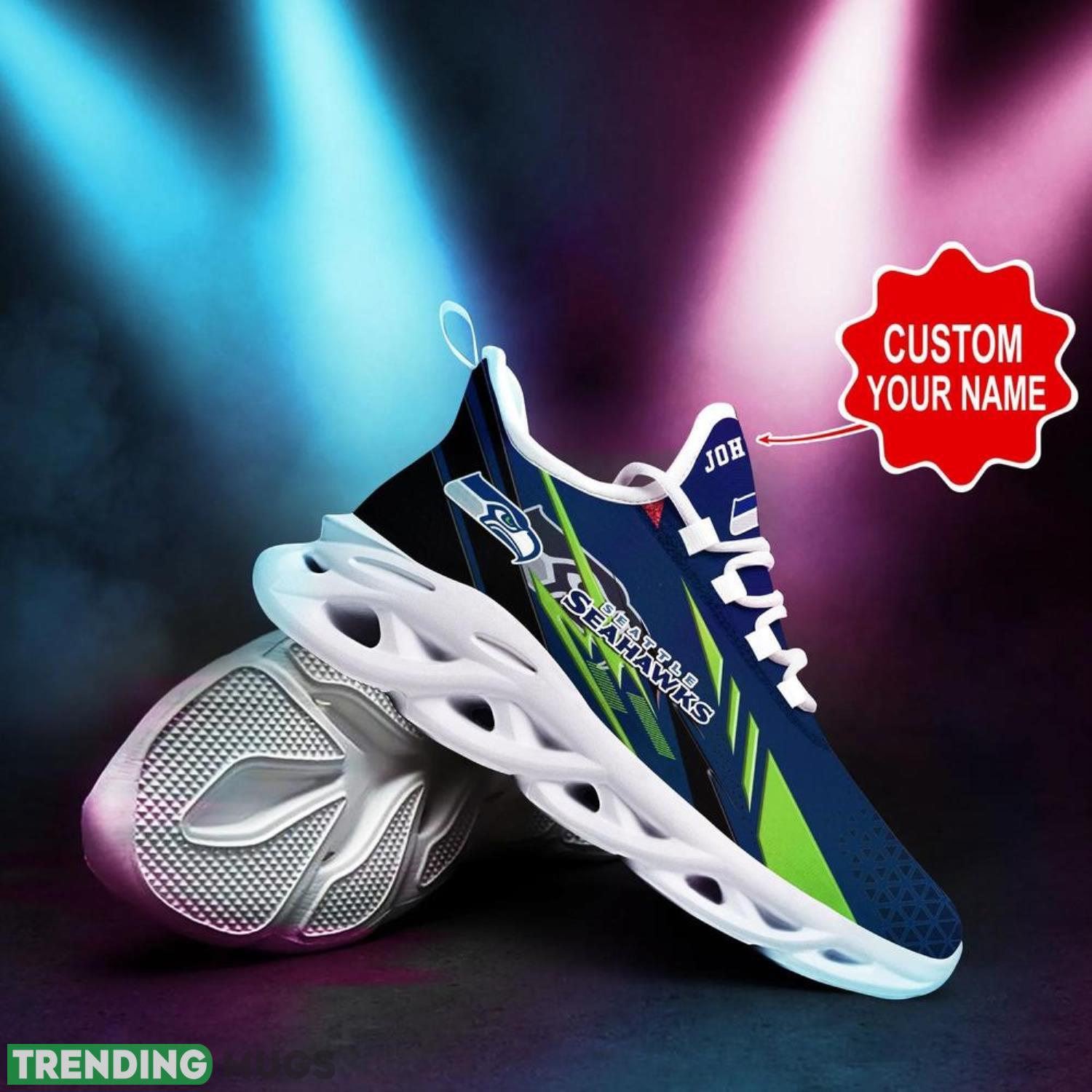 Seattle Seahawks NFL Max Soul Shoes Custom Name – Sneakers Hot Trending Gift NFL Fans Max Soul Seattle Seahawks NFL Max Soul Shoes Custom Name – Sneakers Hot Trending Gift NFL Fans Max Soul