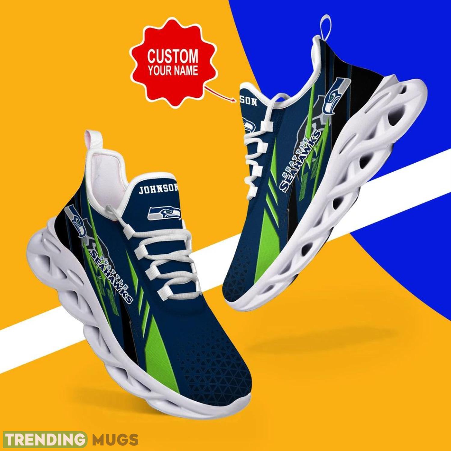 Seattle Seahawks NFL Max Soul Shoes Custom Name – Sneakers Hot Trending Gift NFL Fans Max Soul Seattle Seahawks NFL Max Soul Shoes Custom Name – Sneakers Hot Trending Gift NFL Fans Max Soul