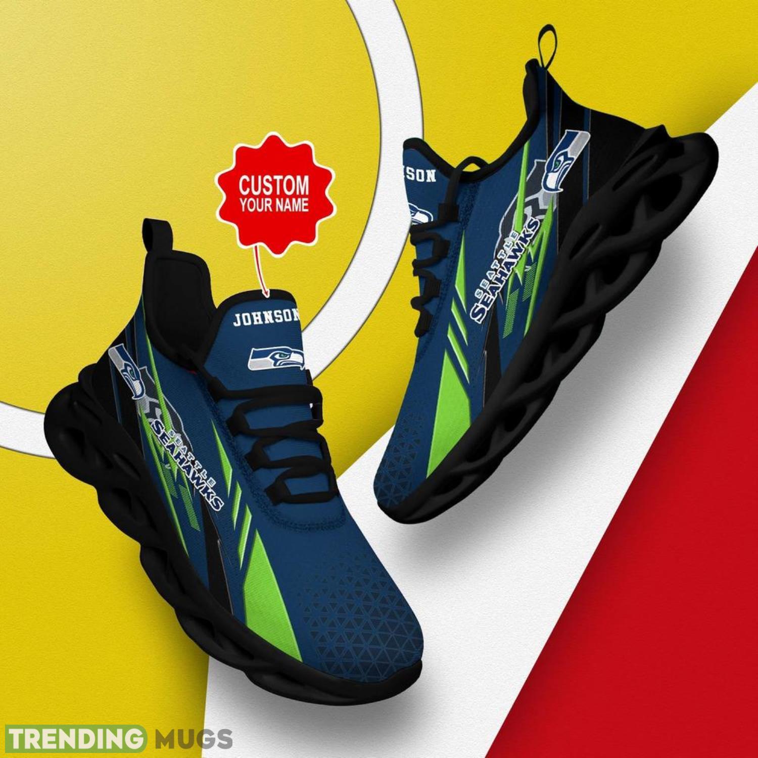 Seattle Seahawks NFL Max Soul Shoes Custom Name – Sneakers Hot Trending Gift NFL Fans Max Soul Seattle Seahawks NFL Max Soul Shoes Custom Name – Sneakers Hot Trending Gift NFL Fans Max Soul