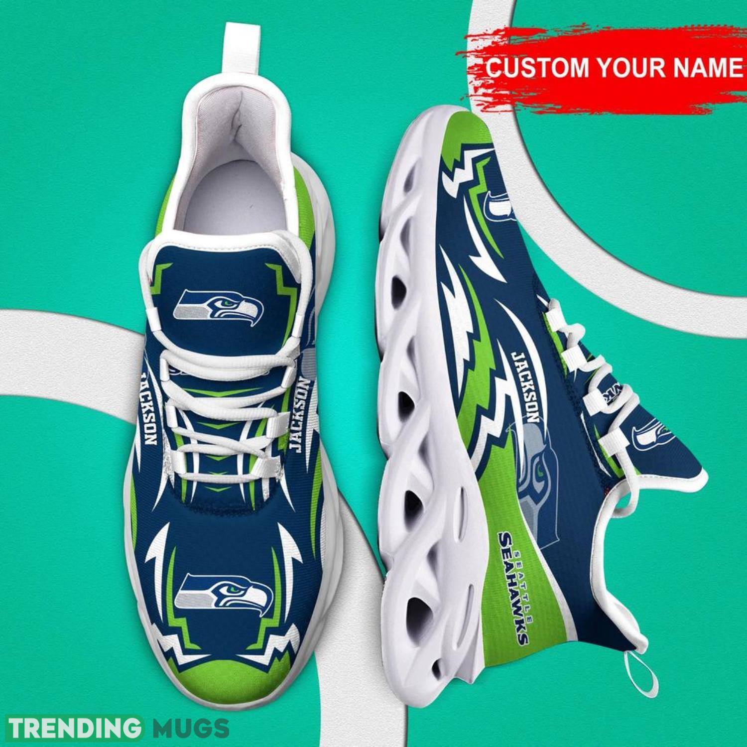 Seattle Seahawks NFL Max Soul Shoes Custom Name – Sneakers Sport Gift NFL Fans Max Soul Seattle Seahawks NFL Max Soul Shoes Custom Name – Sneakers Sport Gift NFL Fans Max Soul