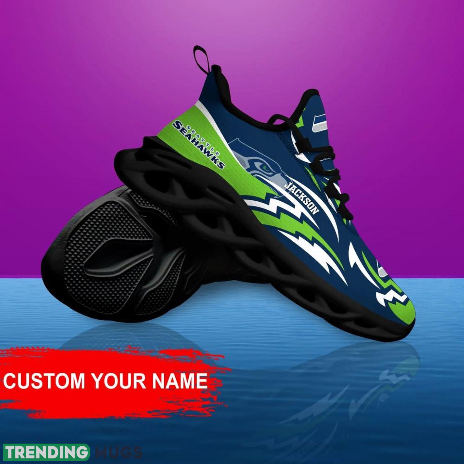 Seattle Seahawks NFL Max Soul Shoes Custom Name – Sneakers Sport Gift NFL Fans Max Soul Seattle Seahawks NFL Max Soul Shoes Custom Name – Sneakers Sport Gift NFL Fans Max Soul