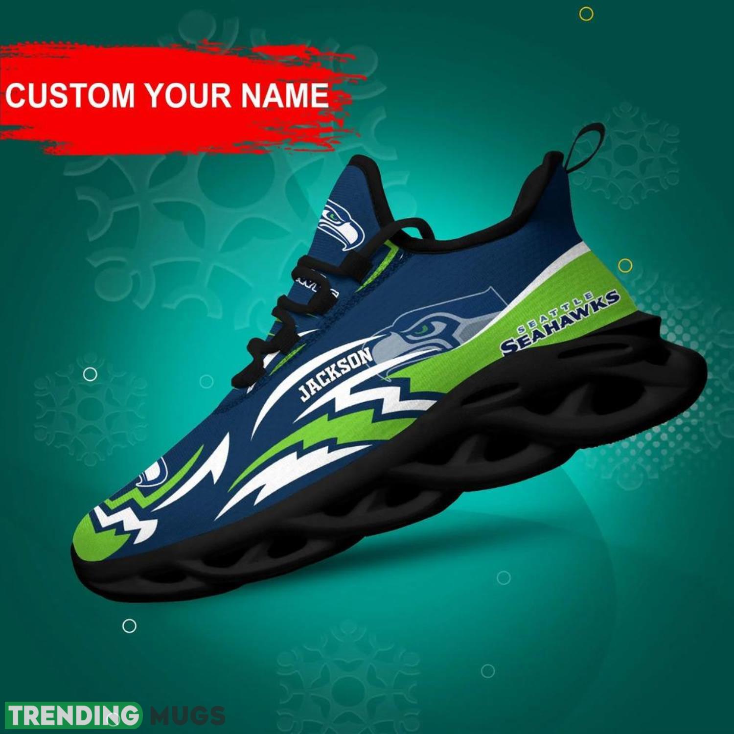 Seattle Seahawks NFL Max Soul Shoes Custom Name – Sneakers Sport Gift NFL Fans Product Photo 1 Seattle Seahawks NFL Max Soul Shoes Custom Name – Sneakers Sport Gift NFL Fans Product Photo 1