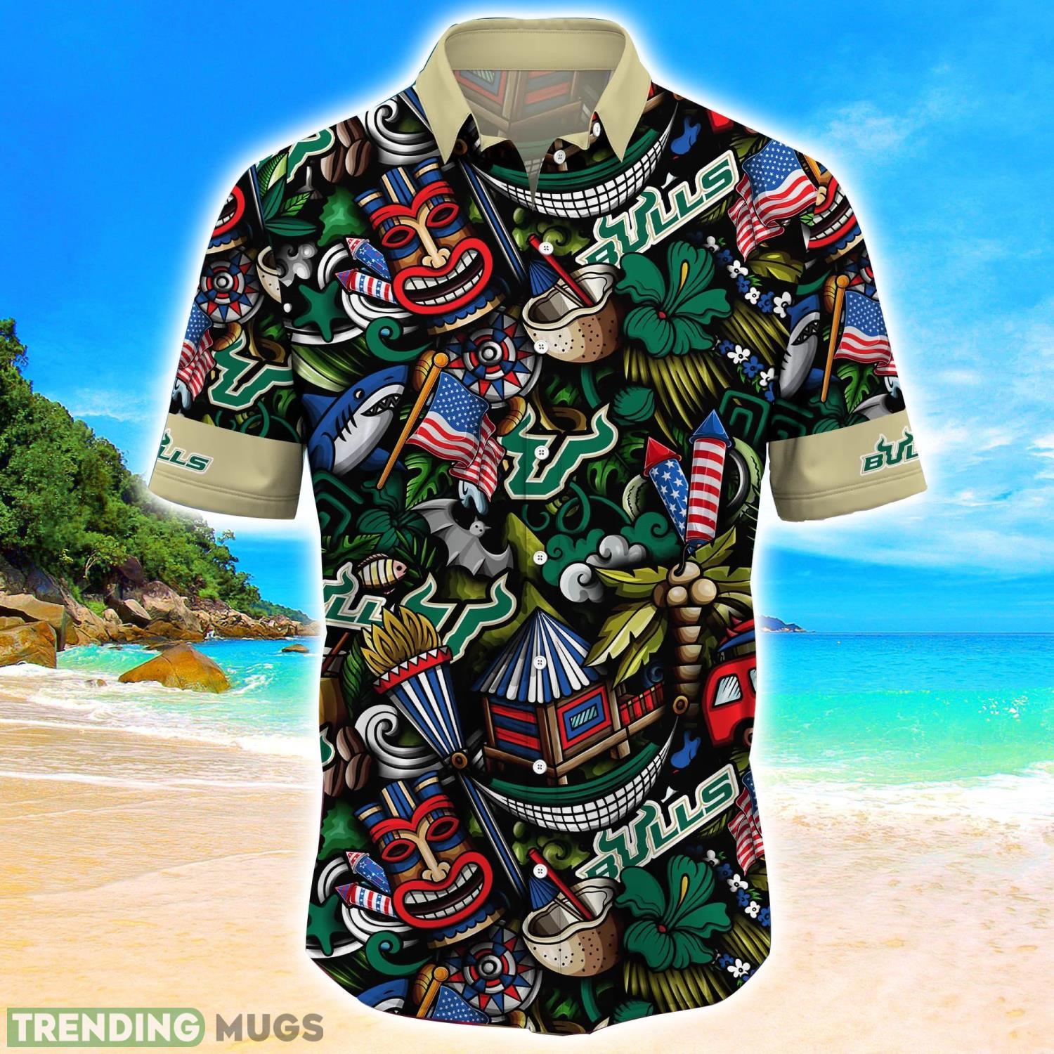 South Florida Bulls NCAA3 Flower Hawaii Shirt Aloha Funny Pattern Summer Shirts Hawaiian Shirt South Florida Bulls NCAA3 Flower Hawaii Shirt Aloha Funny Pattern Summer Shirts Hawaiian Shirt