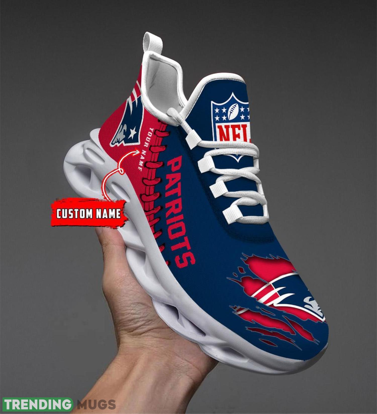 Sport Sneakers New England Patriots Personalized Name Max Soul Shoes Ultra Sneakers Product Photo 1 Sport Sneakers New England Patriots Personalized Name Max Soul Shoes Ultra Sneakers Product Photo 1
