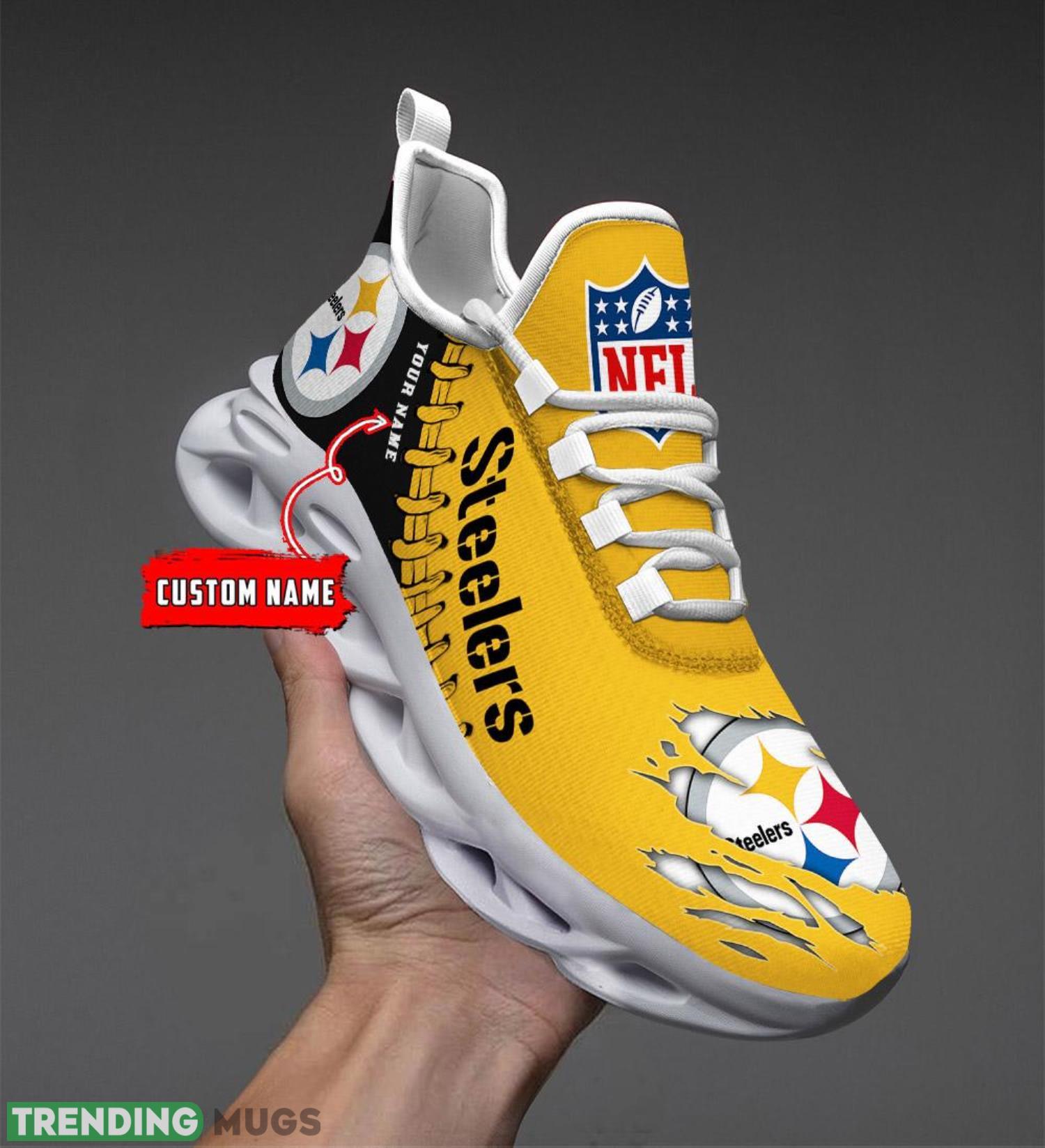 Sport Sneakers Pittsburgh Steelers Personalized Name Max Soul Shoes Ultra Sneakers Product Photo 1 Sport Sneakers Pittsburgh Steelers Personalized Name Max Soul Shoes Ultra Sneakers Product Photo 1