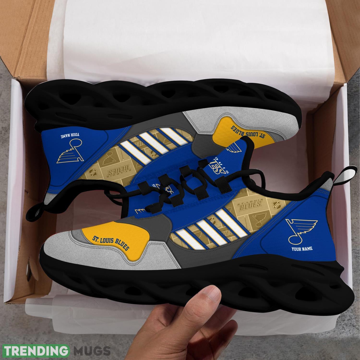 St. Louis Blues Clunky Max Soul Shoes Running Shoes For Big Fans Max Soul St. Louis Blues Clunky Max Soul Shoes Running Shoes For Big Fans Max Soul