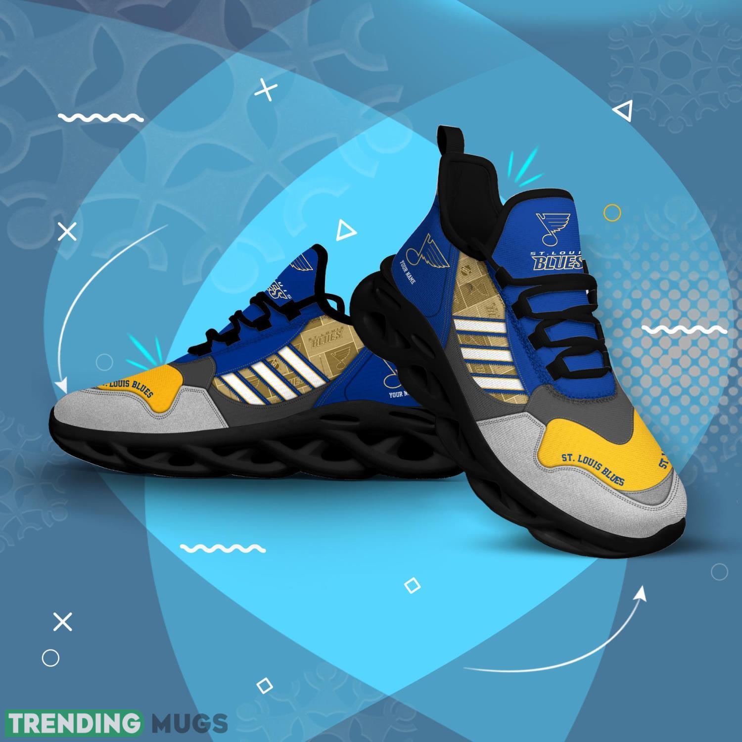 St. Louis Blues Clunky Max Soul Shoes Running Shoes For Big Fans Max Soul St. Louis Blues Clunky Max Soul Shoes Running Shoes For Big Fans Max Soul