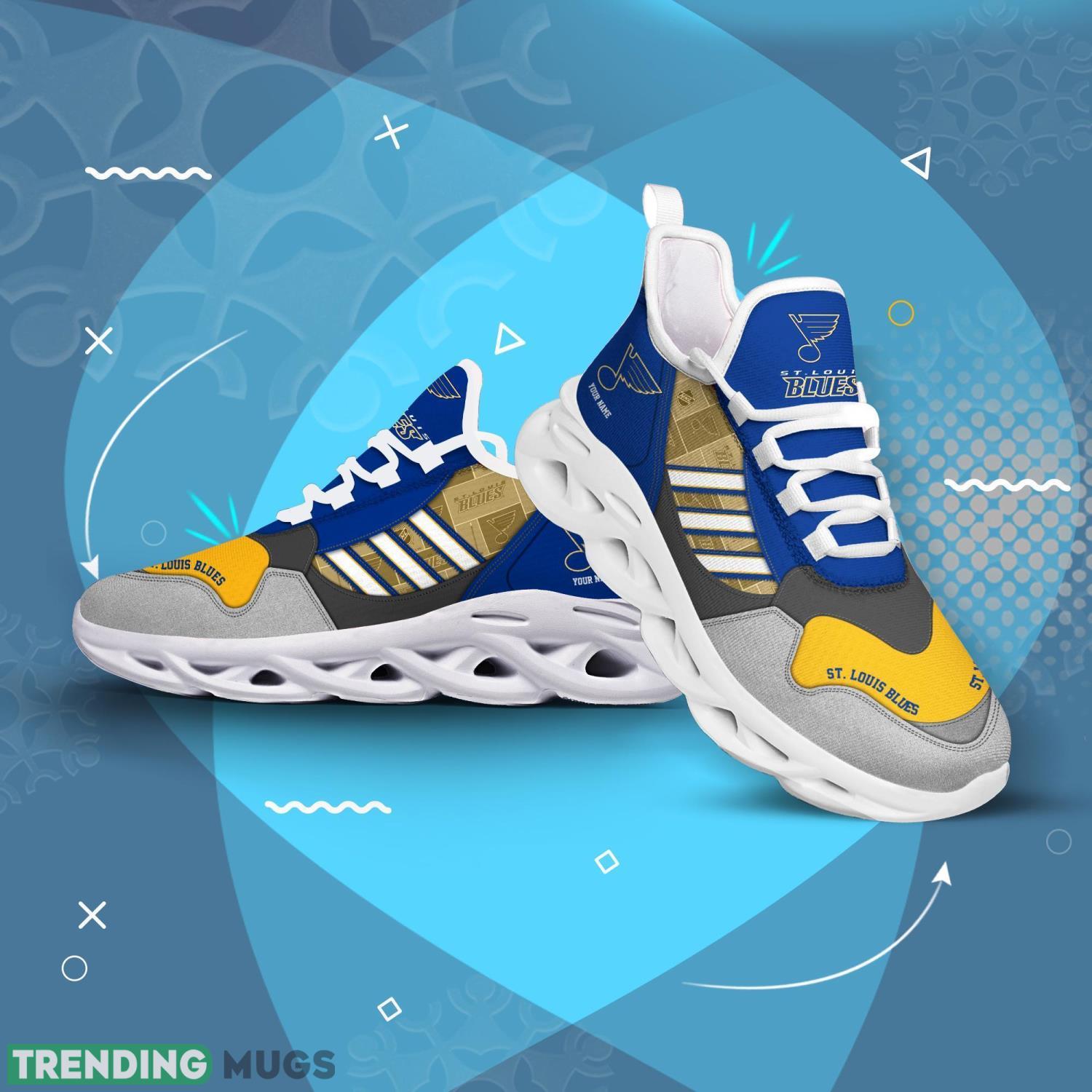 St. Louis Blues Clunky Max Soul Shoes Running Shoes For Big Fans Max Soul St. Louis Blues Clunky Max Soul Shoes Running Shoes For Big Fans Max Soul