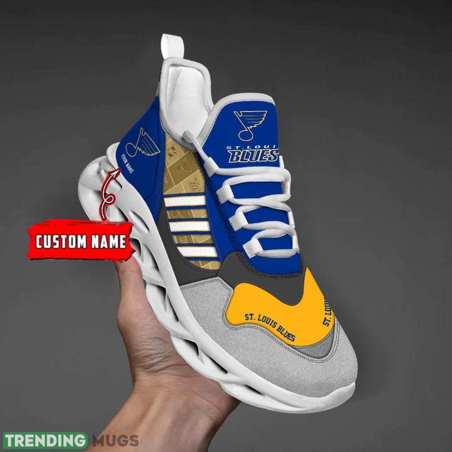 St. Louis Blues Clunky Max Soul Shoes Running Shoes For Big Fans Product Photo 1 St. Louis Blues Clunky Max Soul Shoes Running Shoes For Big Fans Product Photo 1