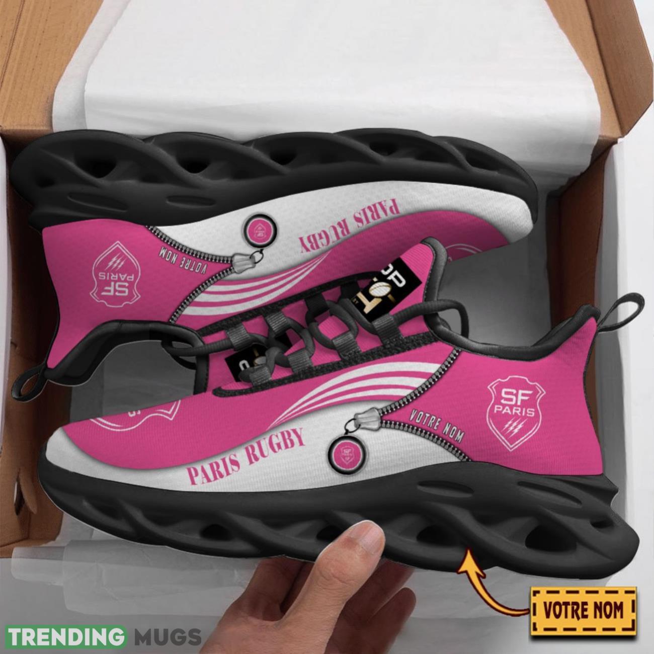 Stade Francais Custom Name Max Soul Sneakers Running Lover Gift Men And Women Shoes Max Soul Stade Francais Custom Name Max Soul Sneakers Running Lover Gift Men And Women Shoes Max Soul