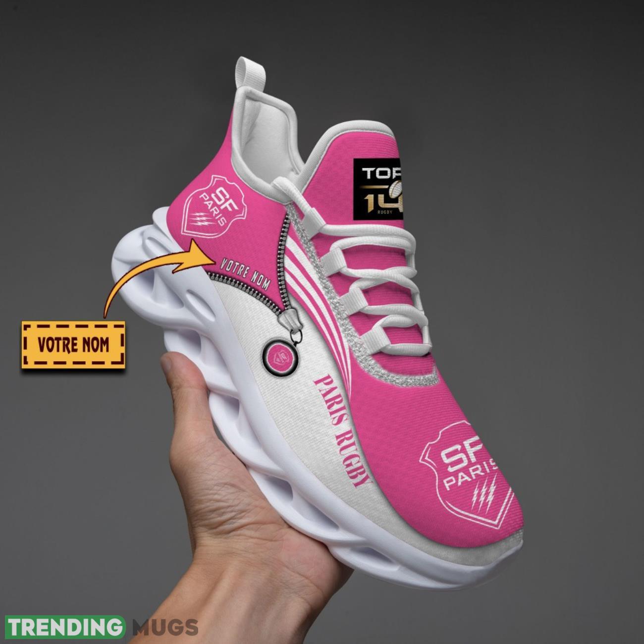 Stade Francais Custom Name Max Soul Sneakers Running Lover Gift Men And Women Shoes Max Soul Stade Francais Custom Name Max Soul Sneakers Running Lover Gift Men And Women Shoes Max Soul
