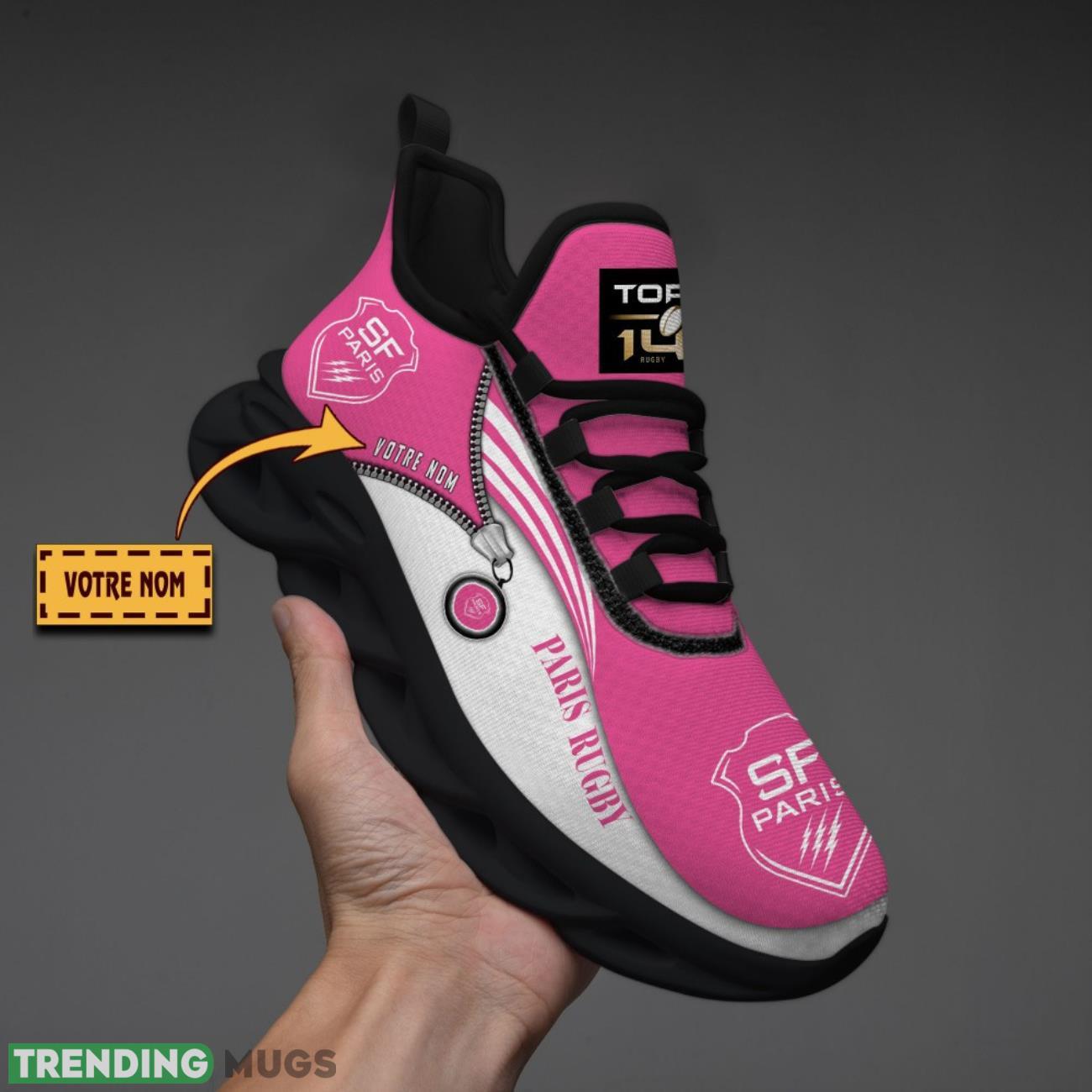 Stade Francais Custom Name Max Soul Sneakers Running Lover Gift Men And Women Shoes Max Soul Stade Francais Custom Name Max Soul Sneakers Running Lover Gift Men And Women Shoes Max Soul