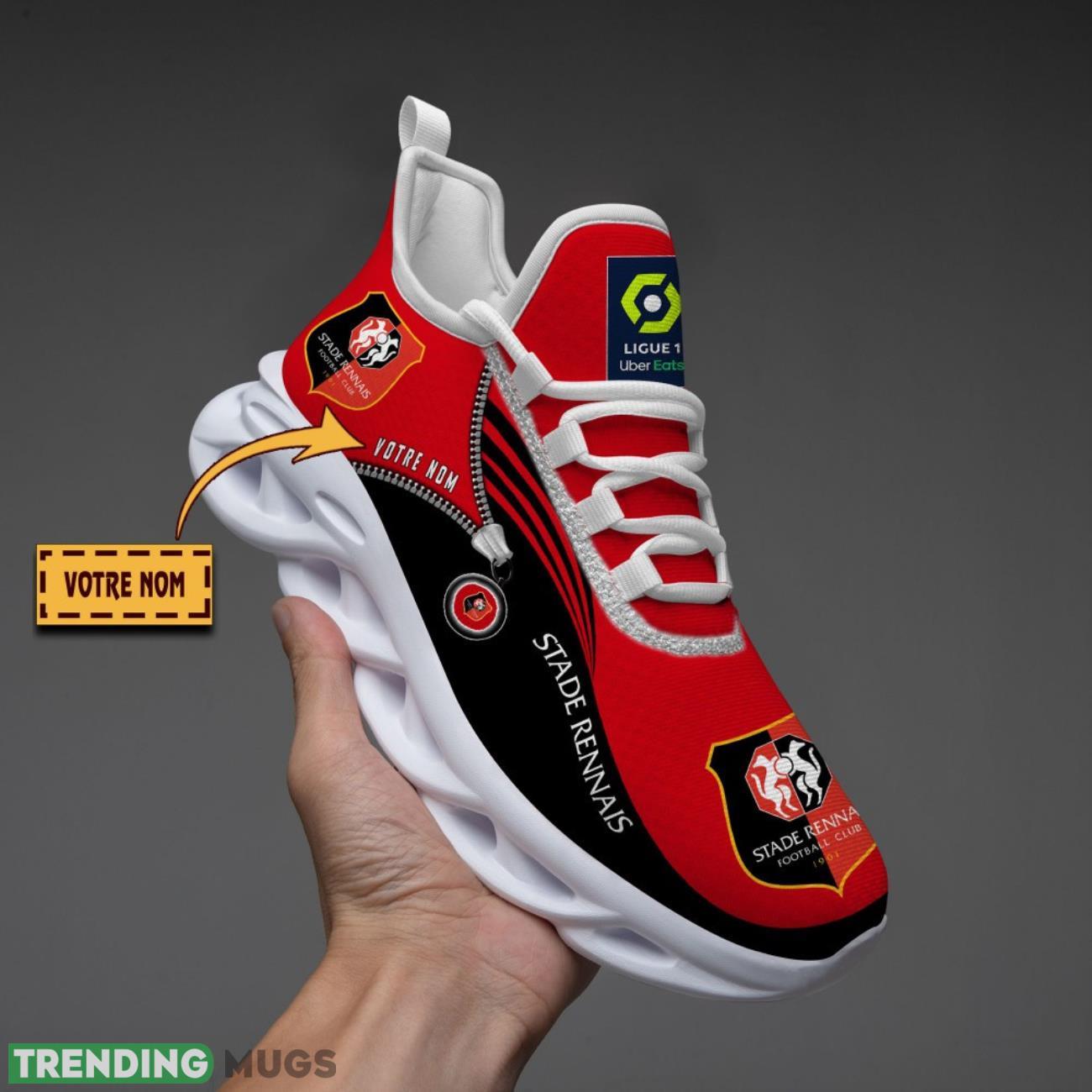 Stade Rennais F.C Custom Name Max Soul Sneakers Running Lover Gift Men And Women Shoes Max Soul Stade Rennais F.C Custom Name Max Soul Sneakers Running Lover Gift Men And Women Shoes Max Soul