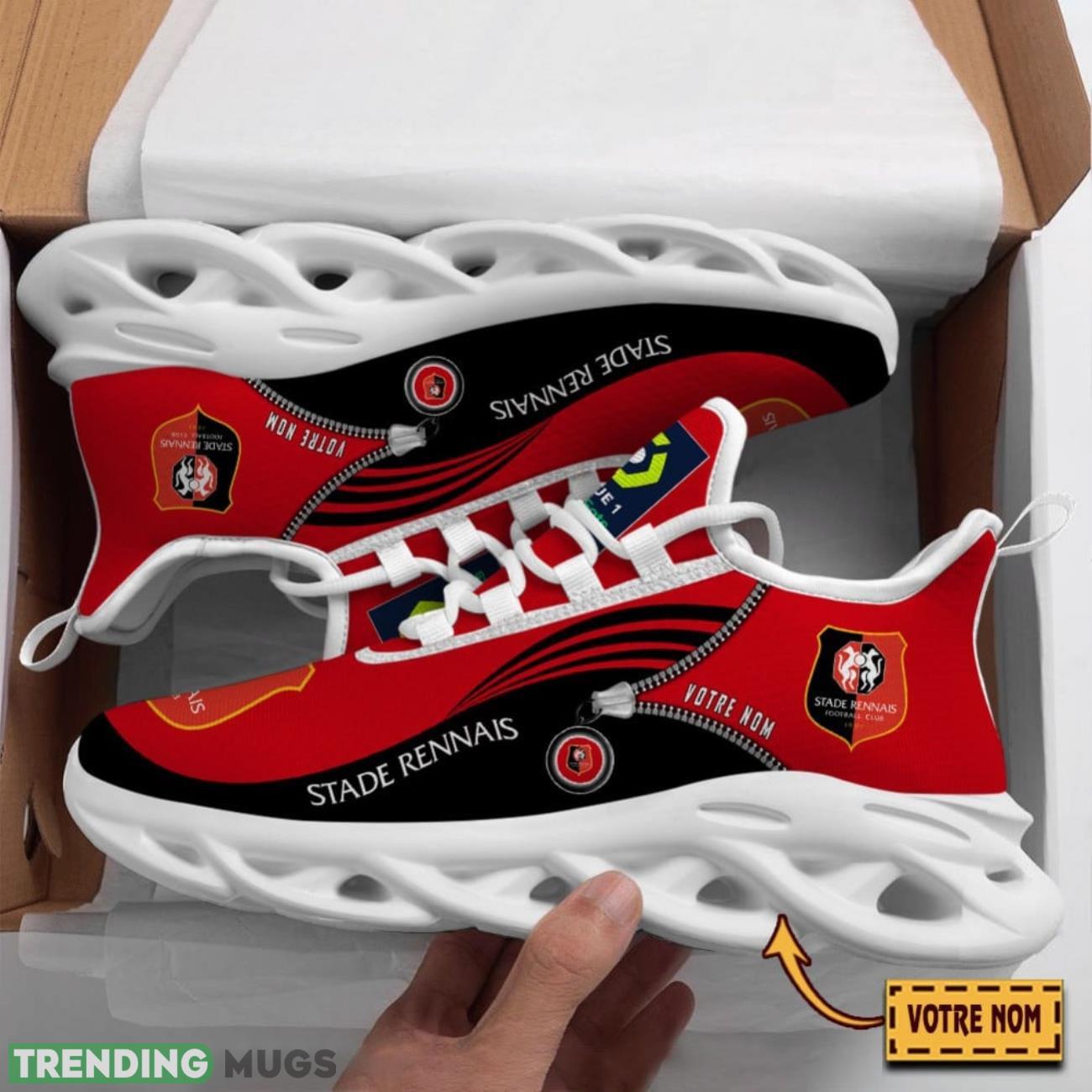 Stade Rennais F.C Custom Name Max Soul Sneakers Running Lover Gift Men And Women Shoes Product Photo 1 Stade Rennais F.C Custom Name Max Soul Sneakers Running Lover Gift Men And Women Shoes Product Photo 1