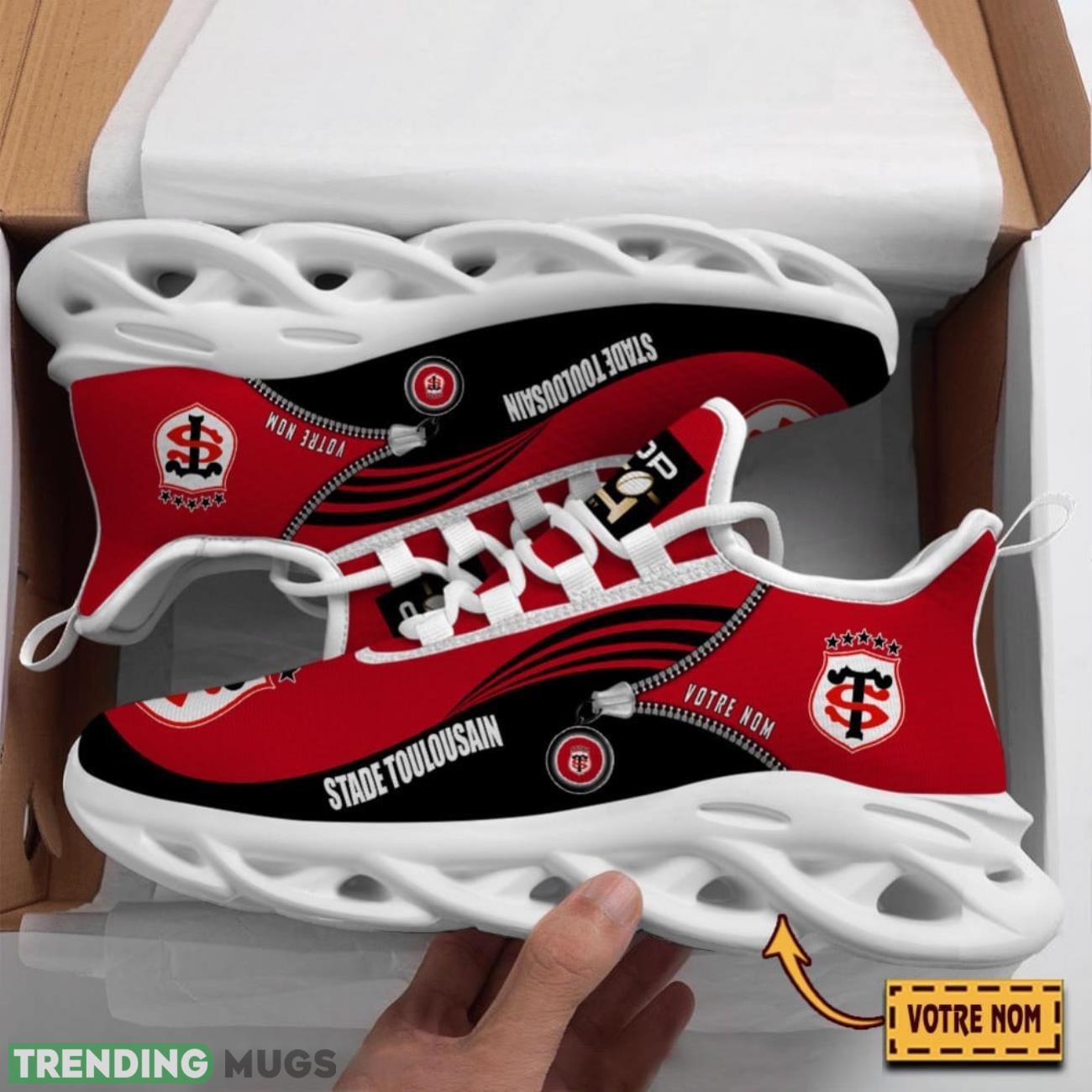 Stade Toulousain Custom Name Max Soul Sneakers Running Lover Gift Men And Women Shoes Product Photo 1 Stade Toulousain Custom Name Max Soul Sneakers Running Lover Gift Men And Women Shoes Product Photo 1