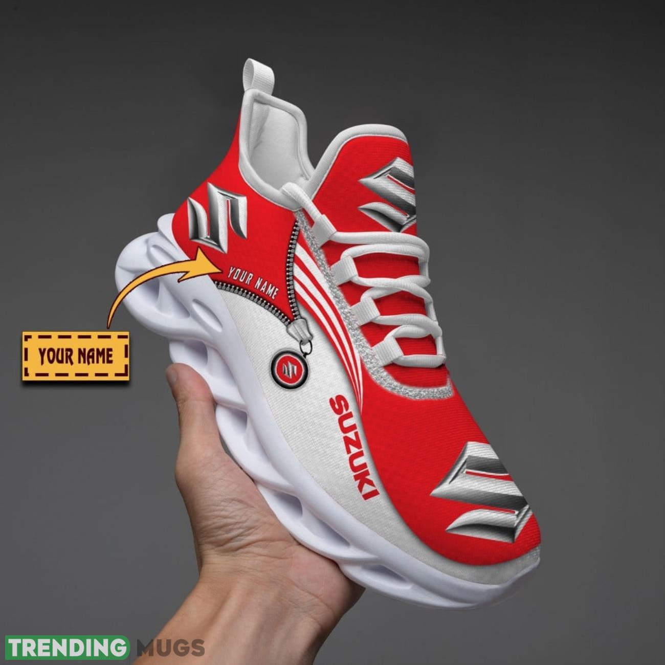 Suzuki Custom Name Max Soul Sneakers Running Lover Gift Men And Women Shoes Product Photo 1 Suzuki Custom Name Max Soul Sneakers Running Lover Gift Men And Women Shoes Product Photo 1
