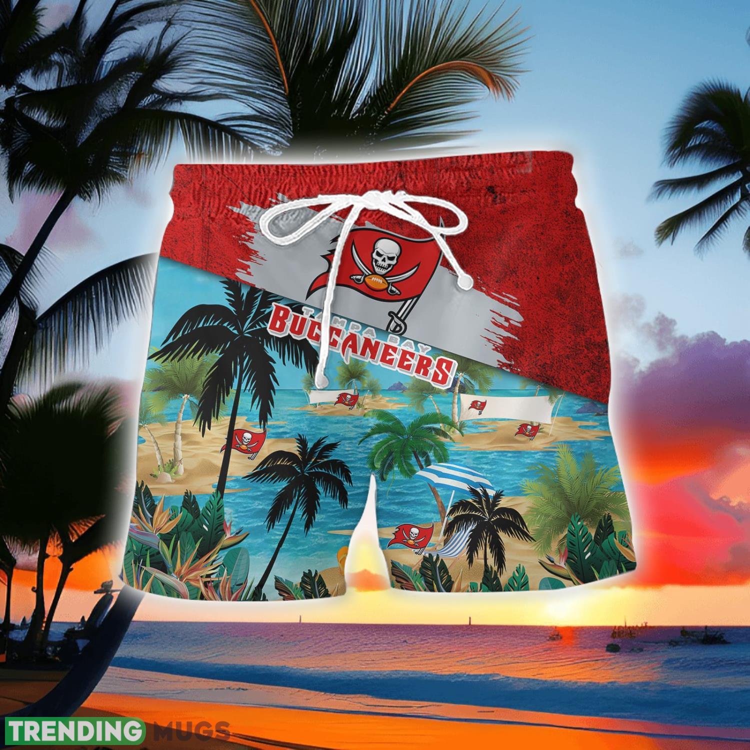 Tampa Bay Buccaneers Beach Coconut Pattern Aloha Hawaiian Shirt And Shorts Hawaiian & Short Tampa Bay Buccaneers Beach Coconut Pattern Aloha Hawaiian Shirt And Shorts Hawaiian & Short