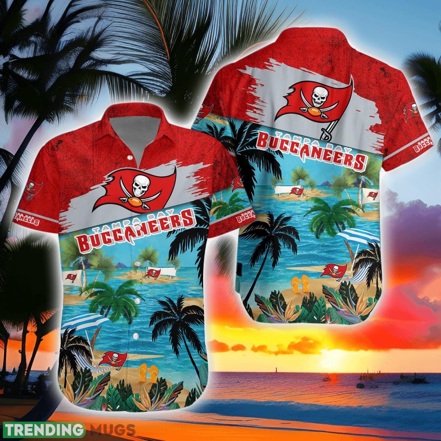 Tampa Bay Buccaneers Beach Coconut Pattern Aloha Hawaiian Shirt And Shorts Product Photo 1 Tampa Bay Buccaneers Beach Coconut Pattern Aloha Hawaiian Shirt And Shorts Product Photo 1