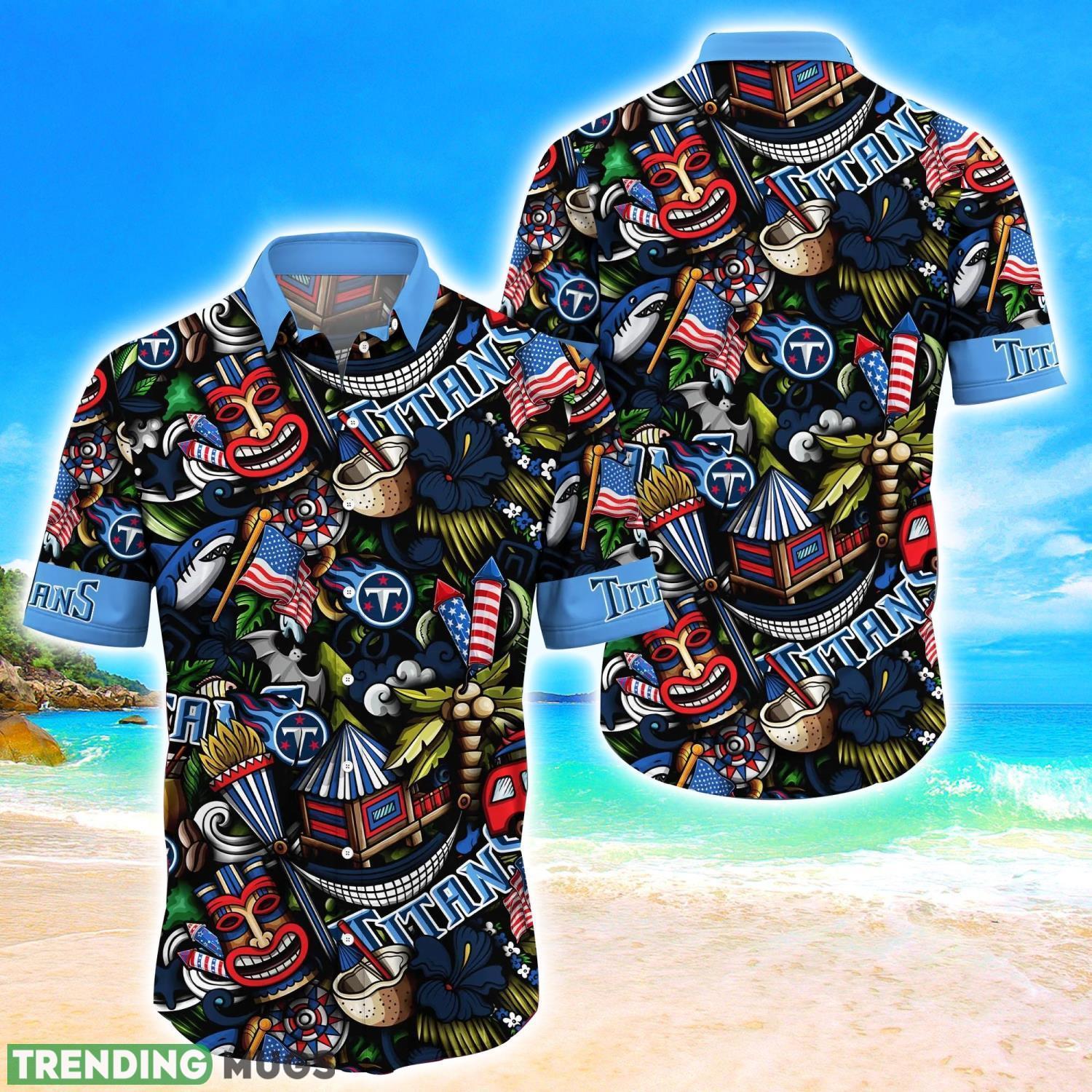 Tennessee Titans NFL Flower Hawaii Shirt Aloha Funny Pattern Summer Shirts Product Photo 1 Tennessee Titans NFL Flower Hawaii Shirt Aloha Funny Pattern Summer Shirts Product Photo 1