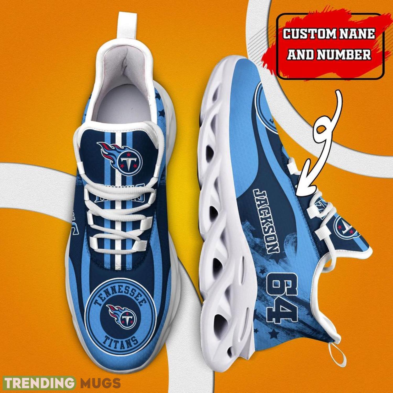 Tennessee Titans NFL Max Soul Shoes Custom Name Sneakers Running Shoes Hot Trending Gifts NFL Fans Max Soul Tennessee Titans NFL Max Soul Shoes Custom Name Sneakers Running Shoes Hot Trending Gifts NFL Fans Max Soul